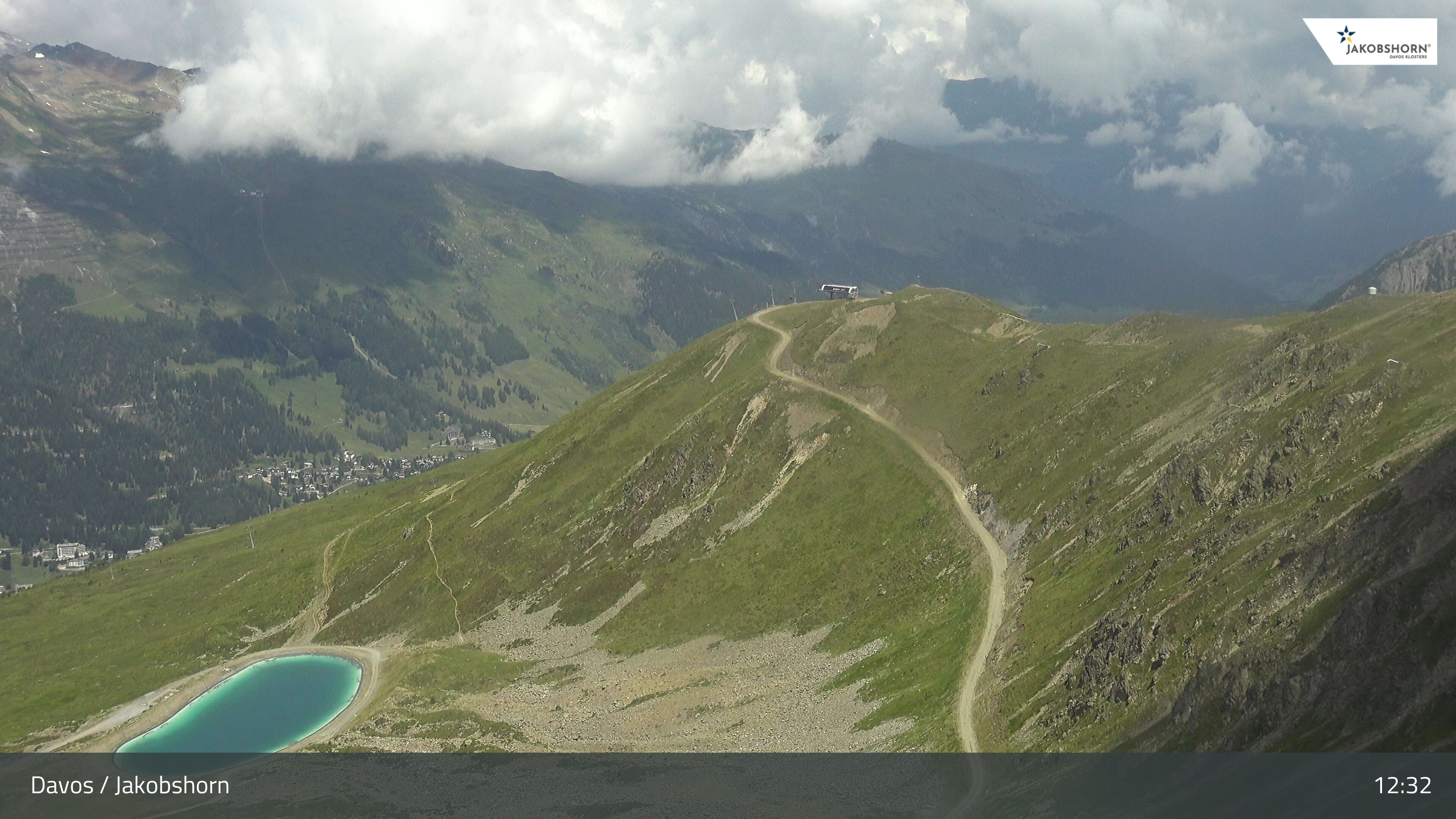 Archiv Foto Webcam Jakobshorn - Blick Richtung Brämabüel