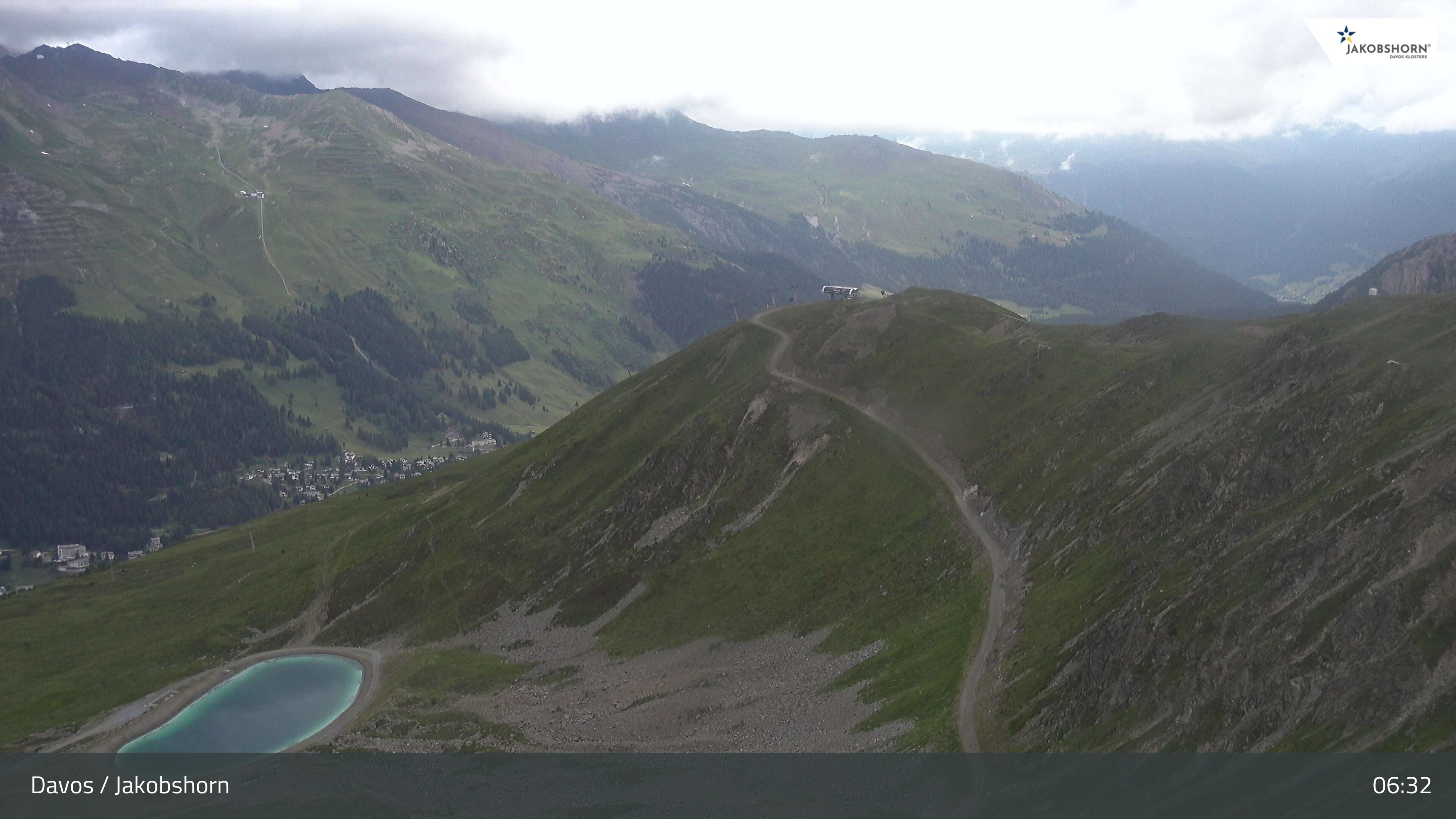 Archiv Foto Webcam Jakobshorn - Blick Richtung Brämabüel
