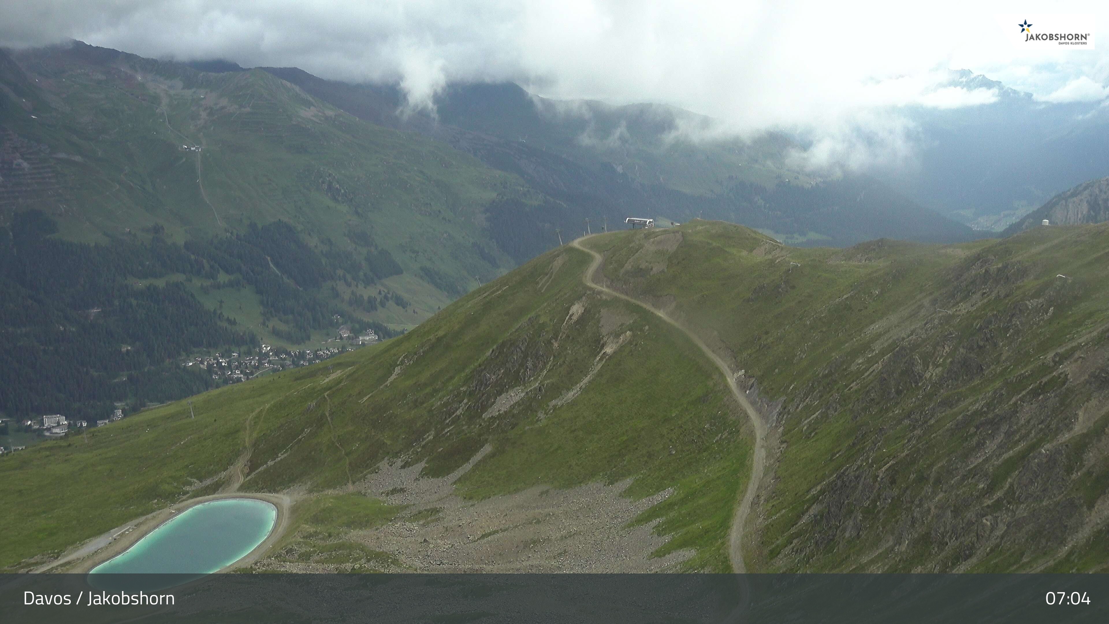 Archiv Foto Webcam Jakobshorn - Blick Richtung Brämabüel