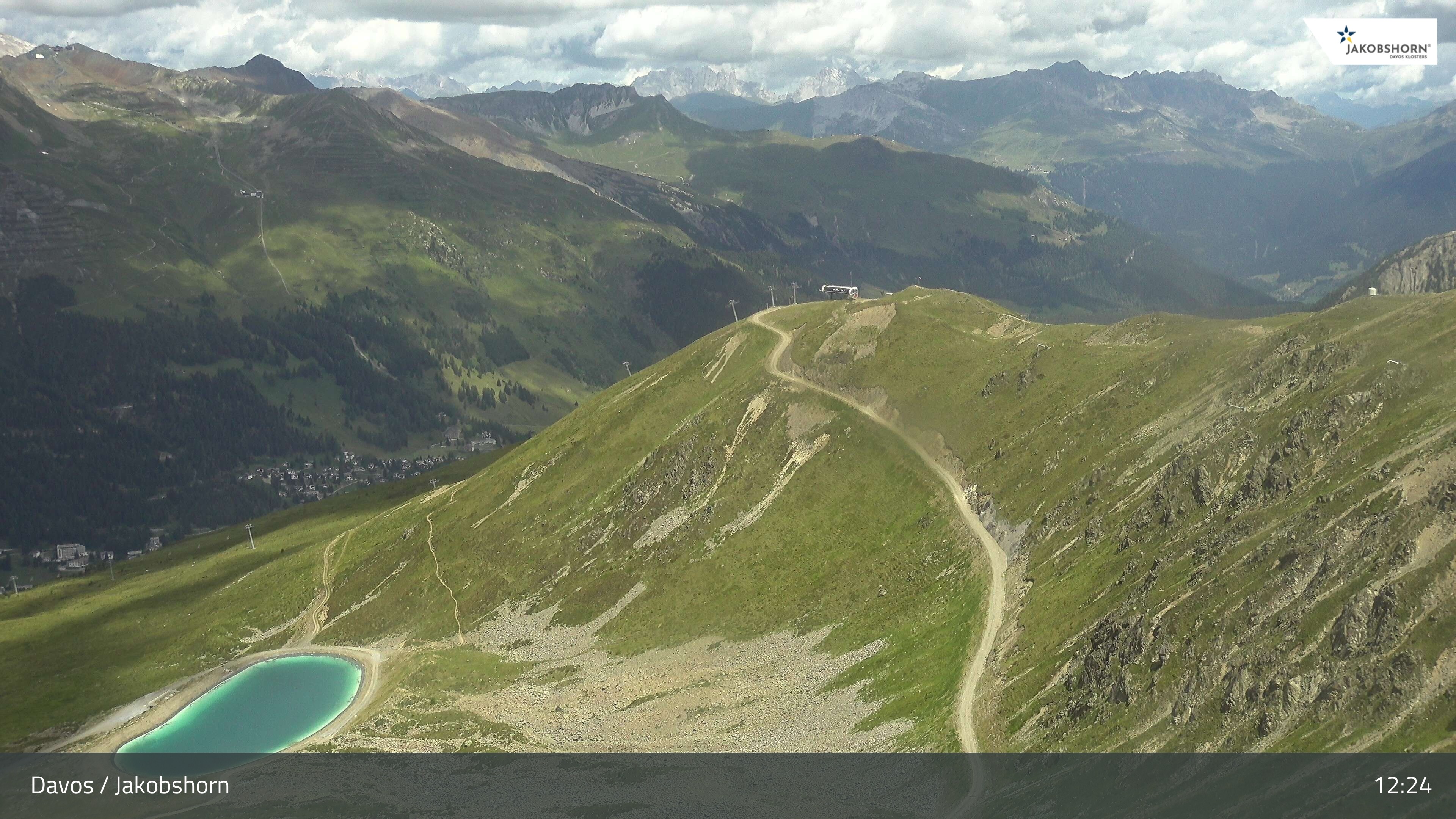 Archiv Foto Webcam Jakobshorn - Blick Richtung Brämabüel