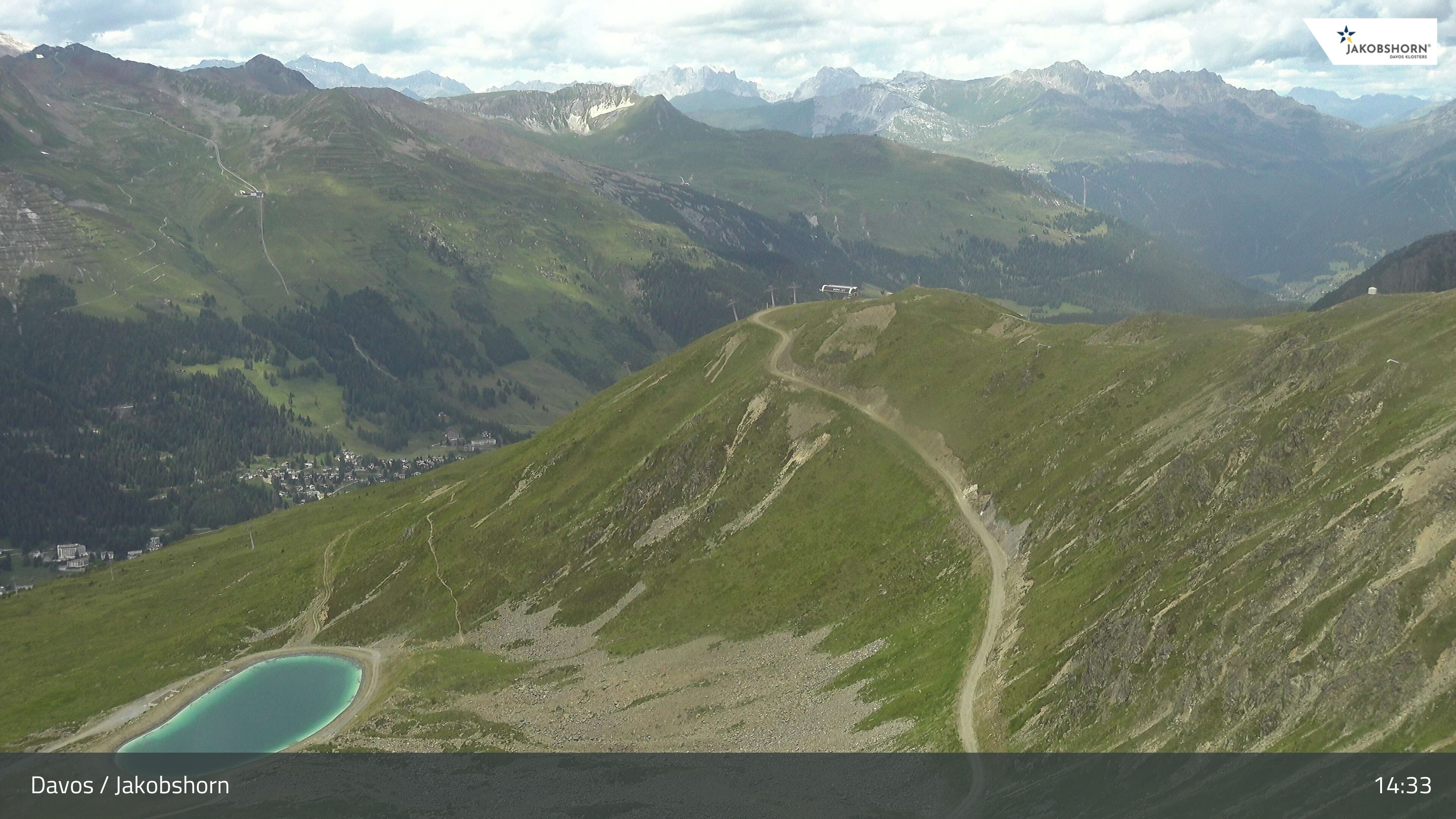 Archiv Foto Webcam Jakobshorn - Blick Richtung Brämabüel