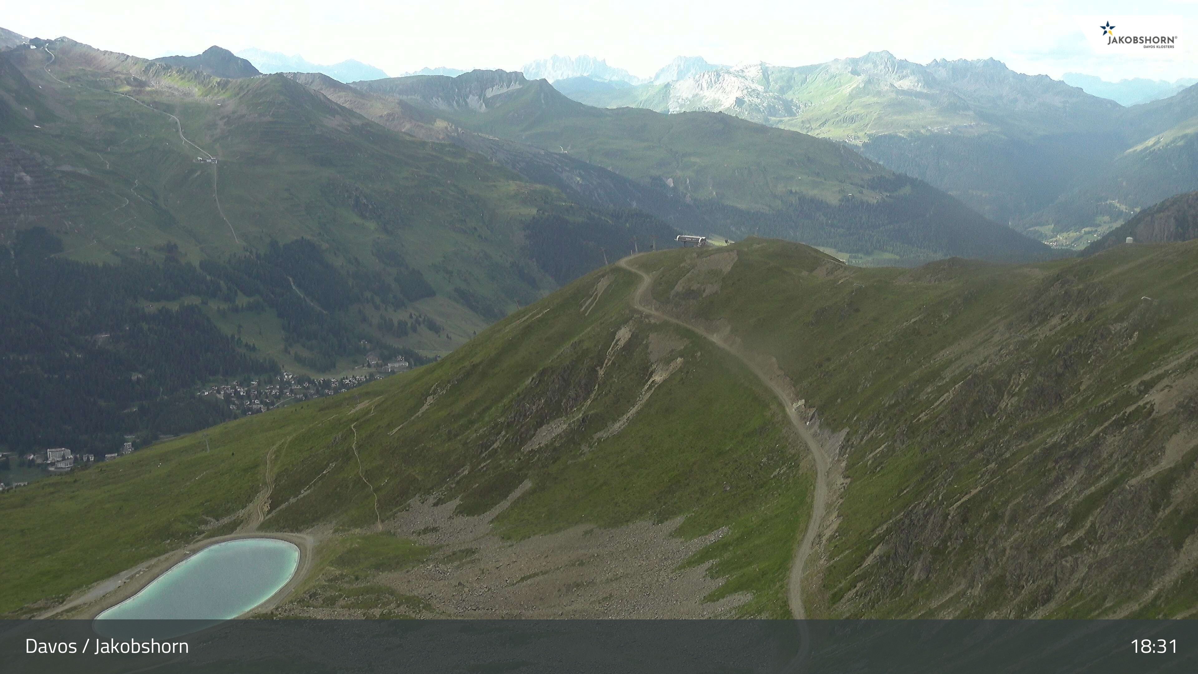 Archiv Foto Webcam Jakobshorn - Blick Richtung Brämabüel