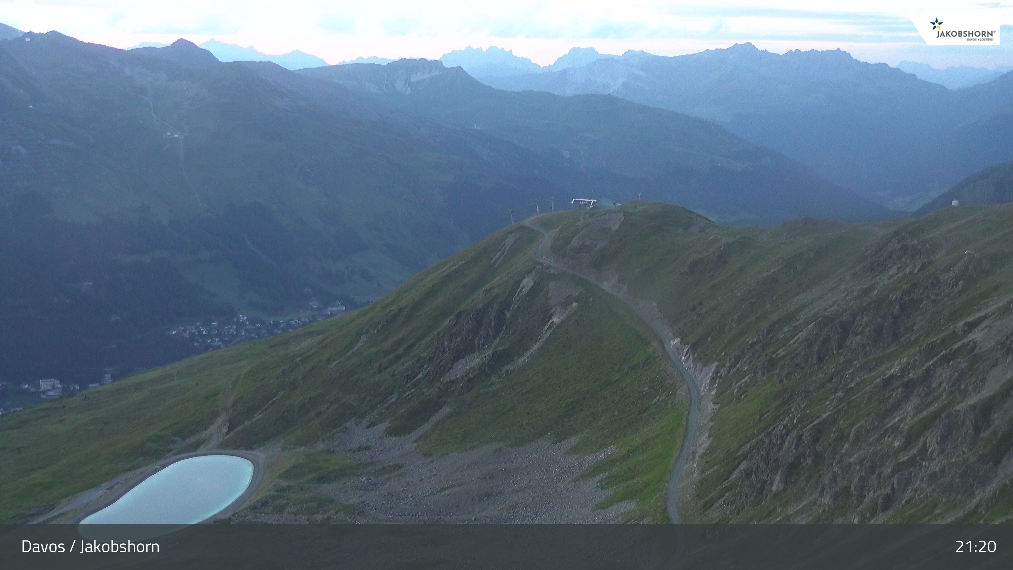 Archiv Foto Webcam Jakobshorn - Blick Richtung Brämabüel