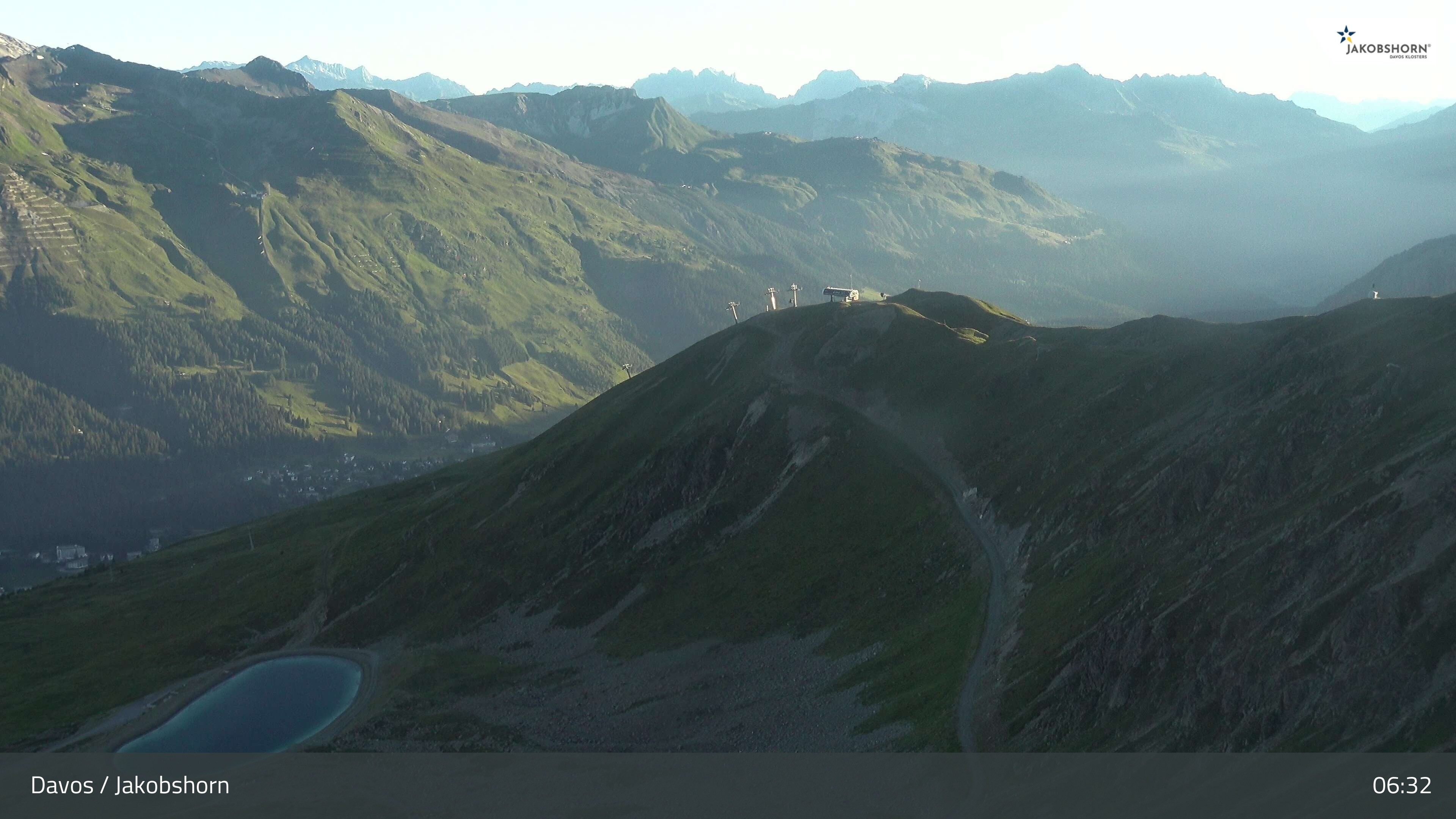 Archiv Foto Webcam Jakobshorn - Blick Richtung Brämabüel