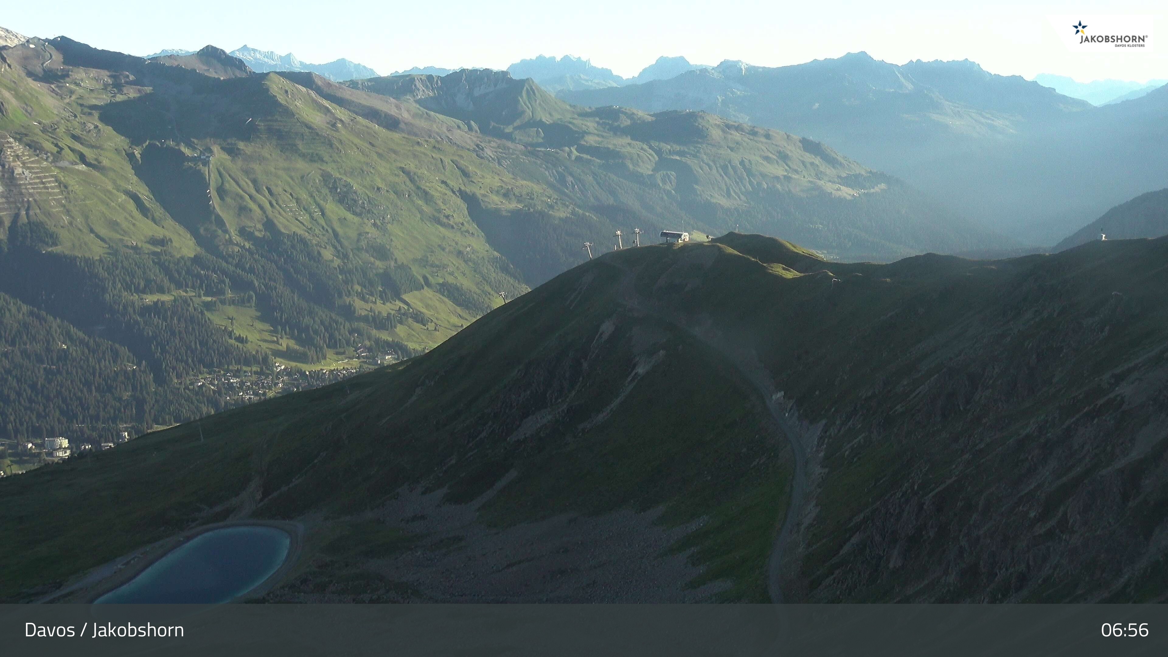 Archiv Foto Webcam Jakobshorn - Blick Richtung Brämabüel
