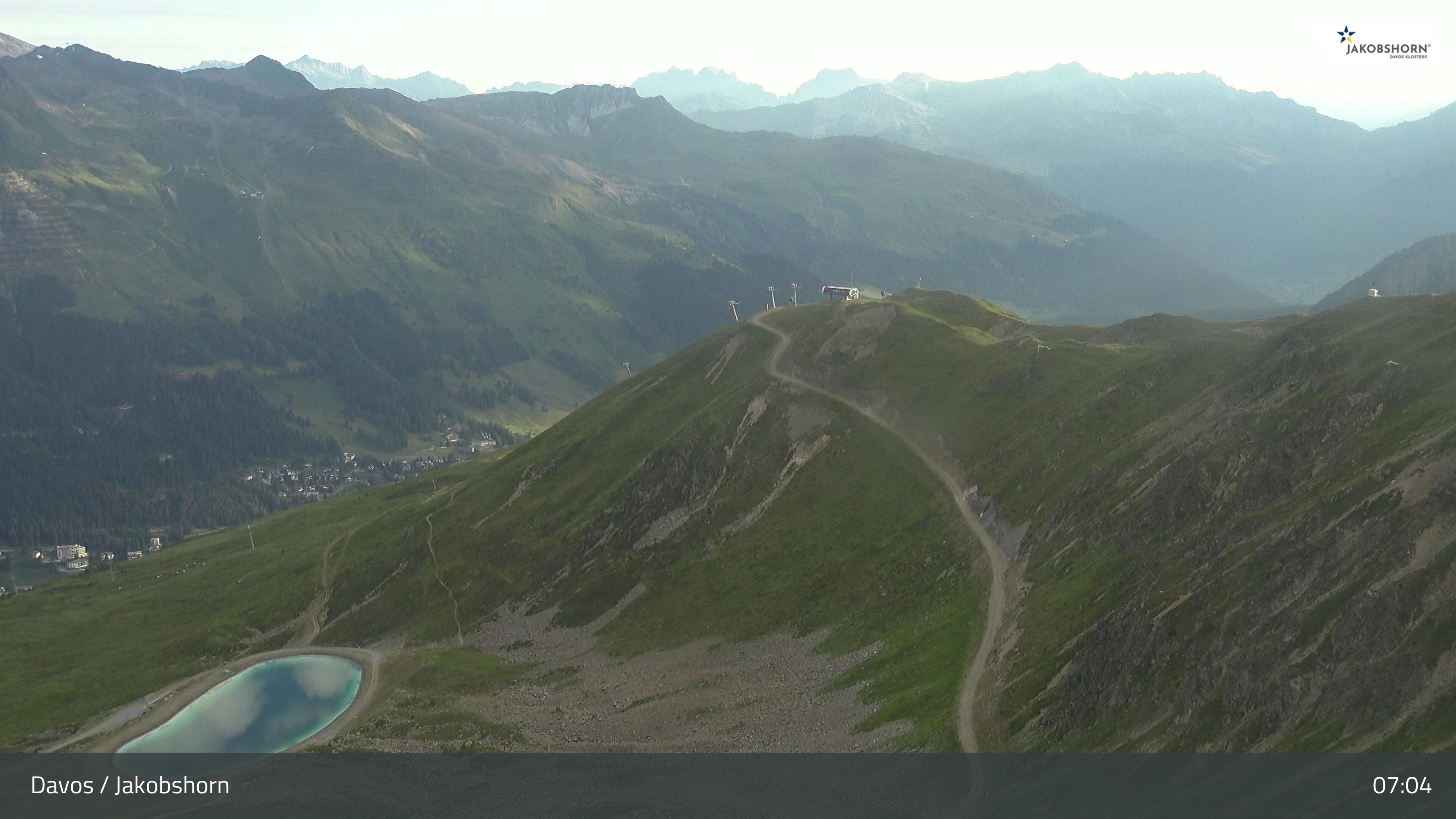 Archiv Foto Webcam Jakobshorn - Blick Richtung Brämabüel