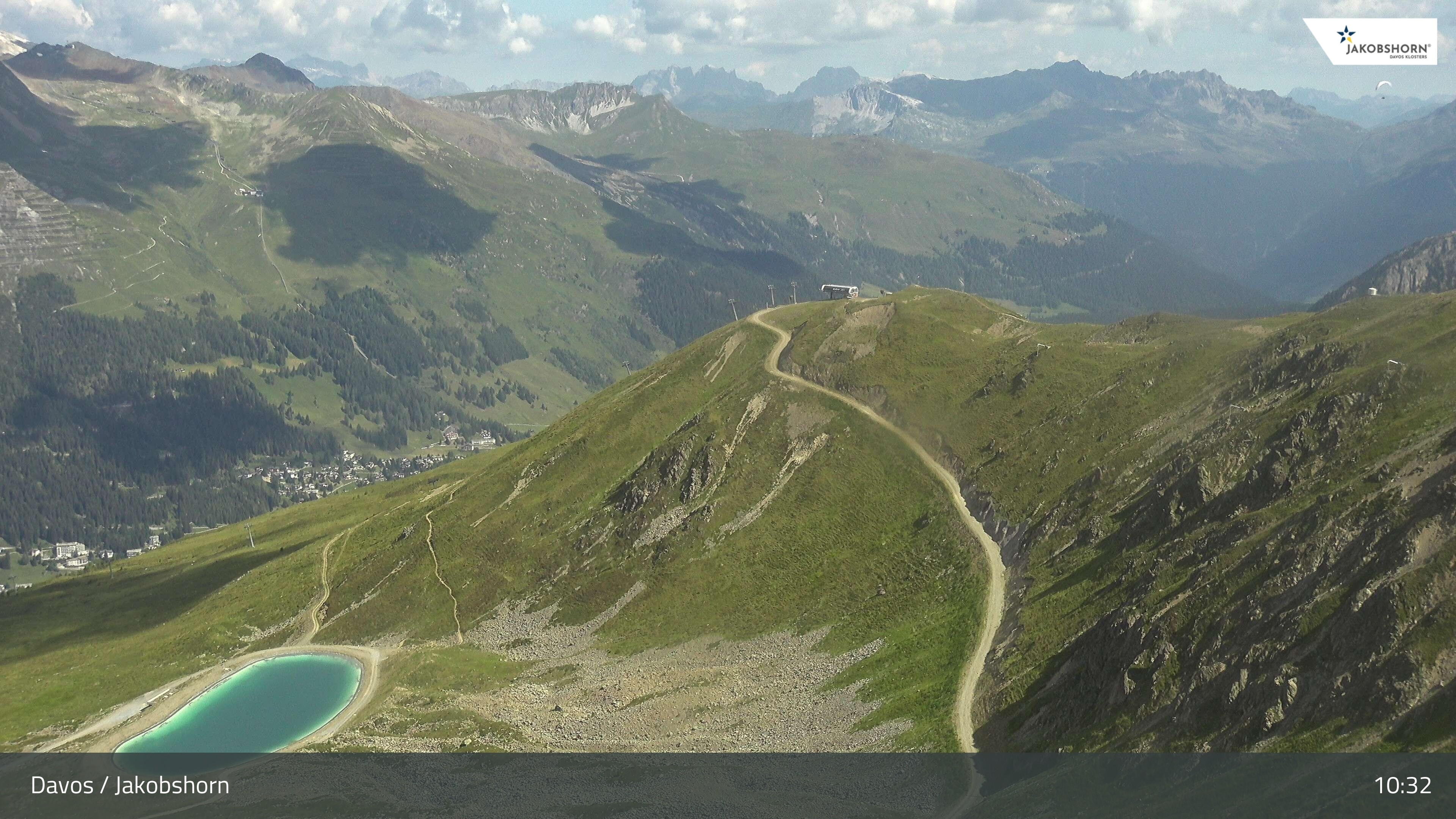 Archiv Foto Webcam Jakobshorn - Blick Richtung Brämabüel