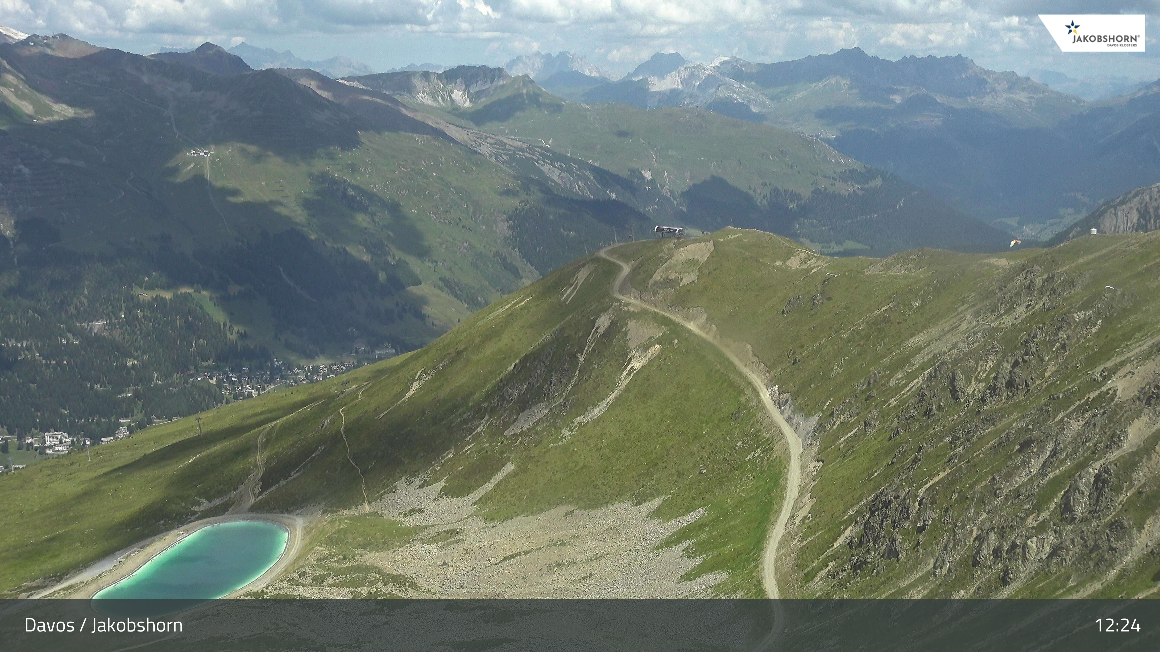 Archiv Foto Webcam Jakobshorn - Blick Richtung Brämabüel