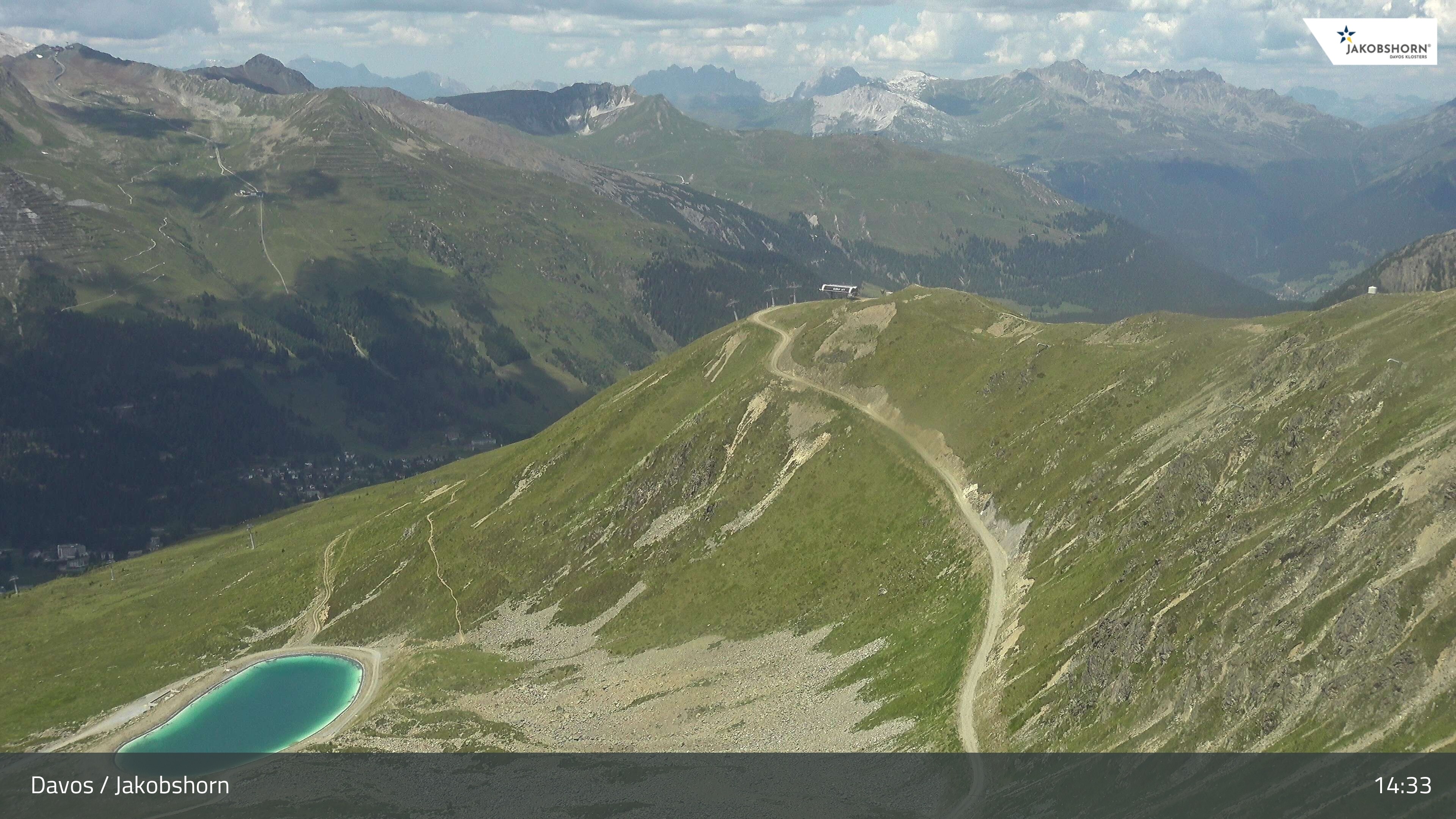 Archiv Foto Webcam Jakobshorn - Blick Richtung Brämabüel