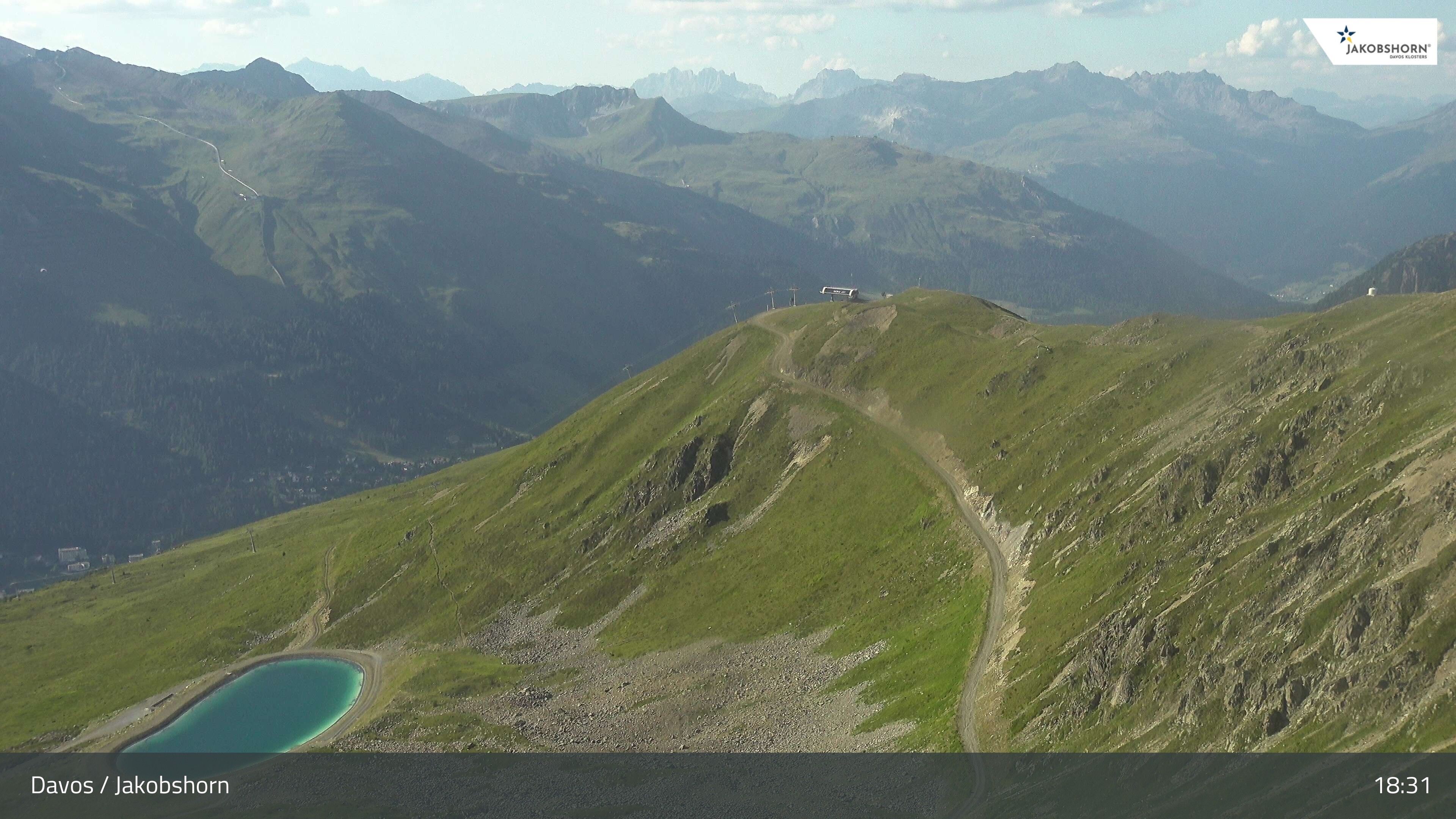 Archiv Foto Webcam Jakobshorn - Blick Richtung Brämabüel