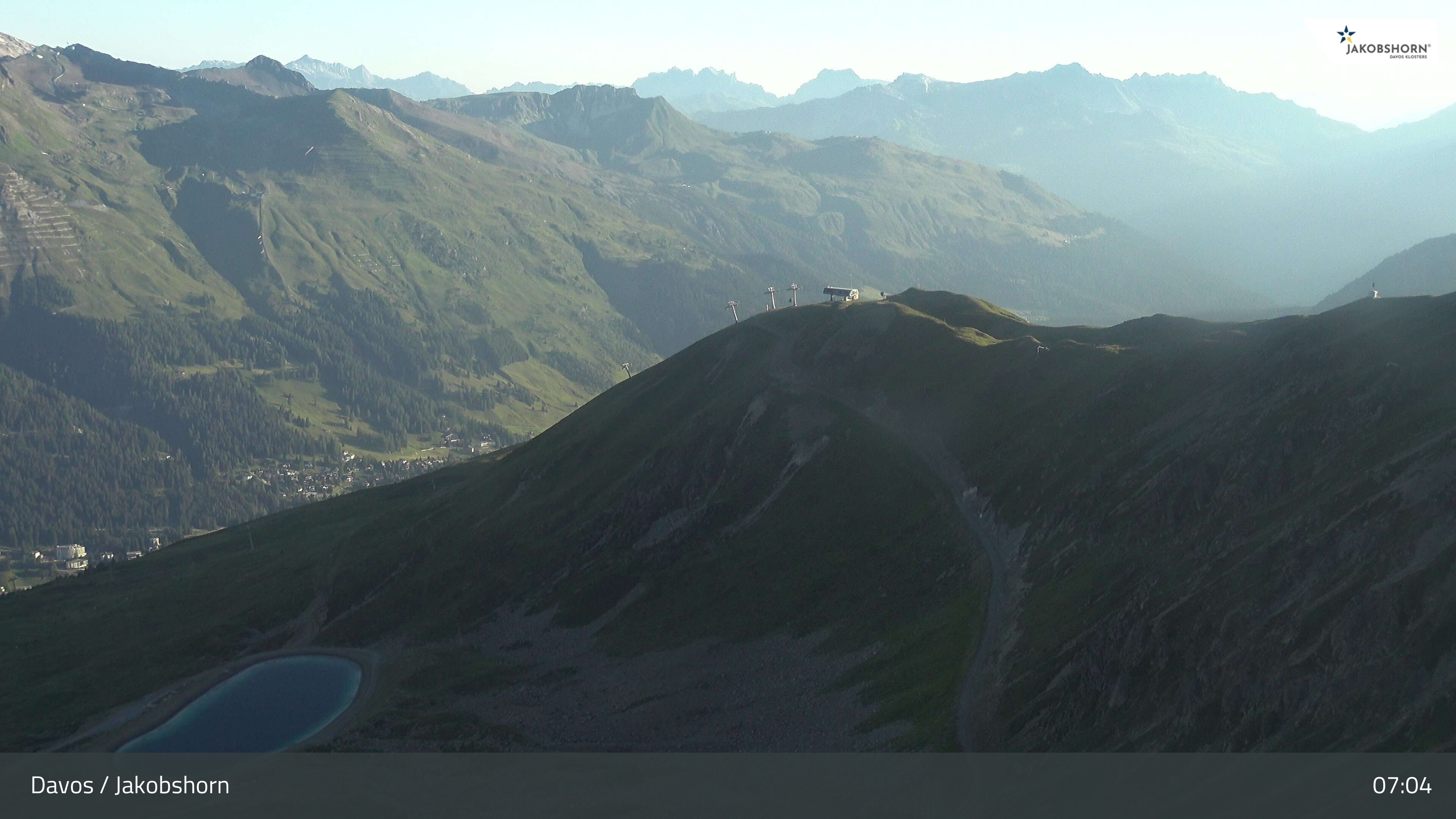 Archiv Foto Webcam Jakobshorn - Blick Richtung Brämabüel