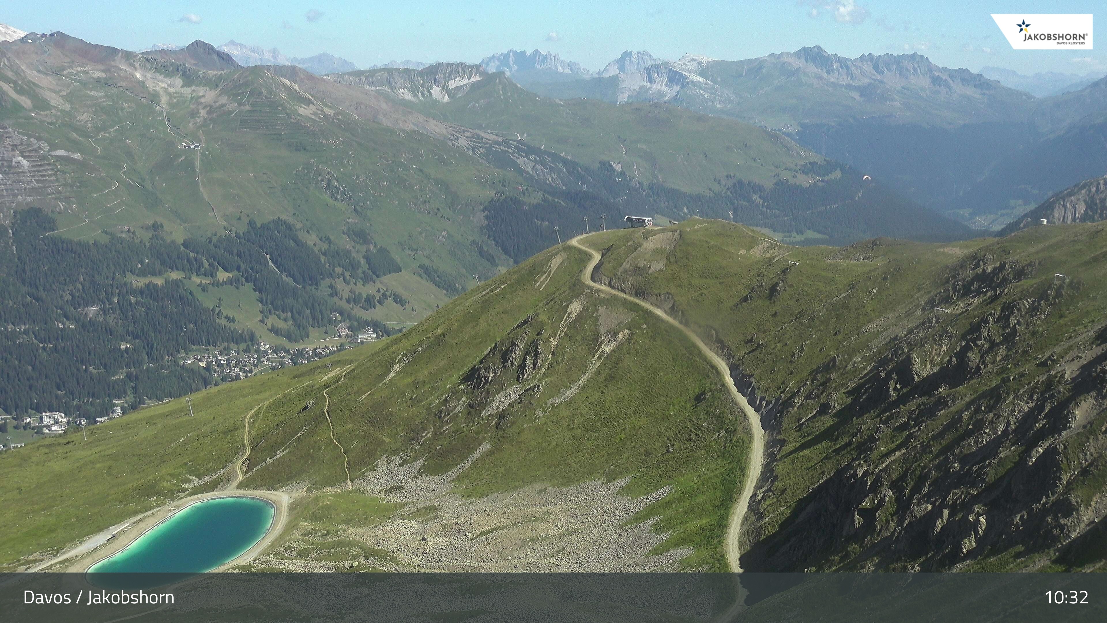 Archiv Foto Webcam Jakobshorn - Blick Richtung Brämabüel