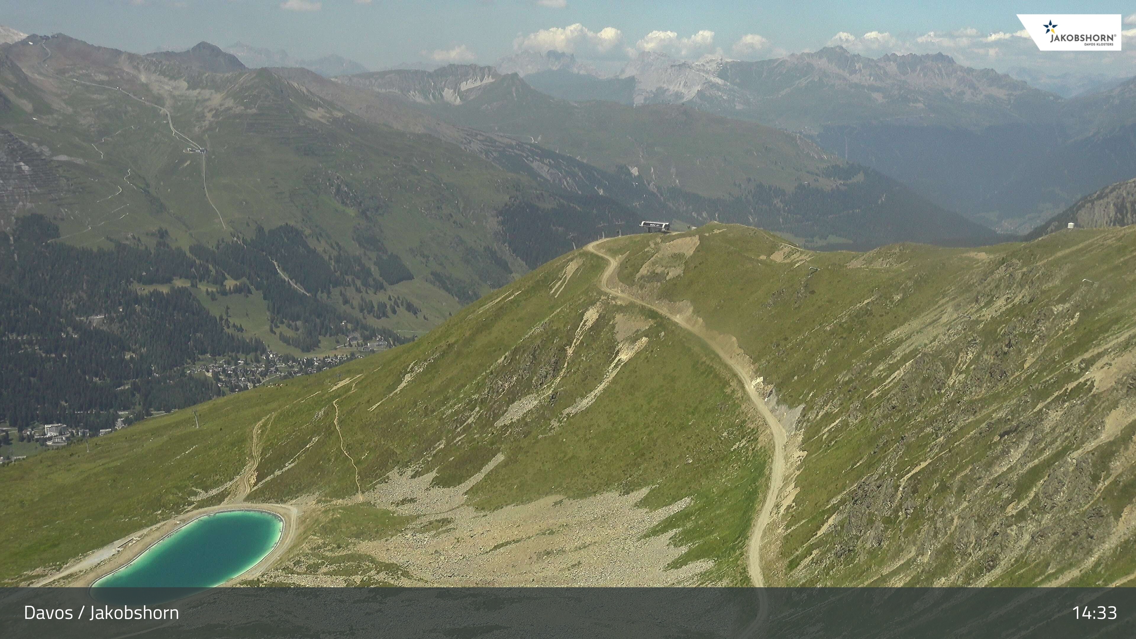 Archiv Foto Webcam Jakobshorn - Blick Richtung Brämabüel
