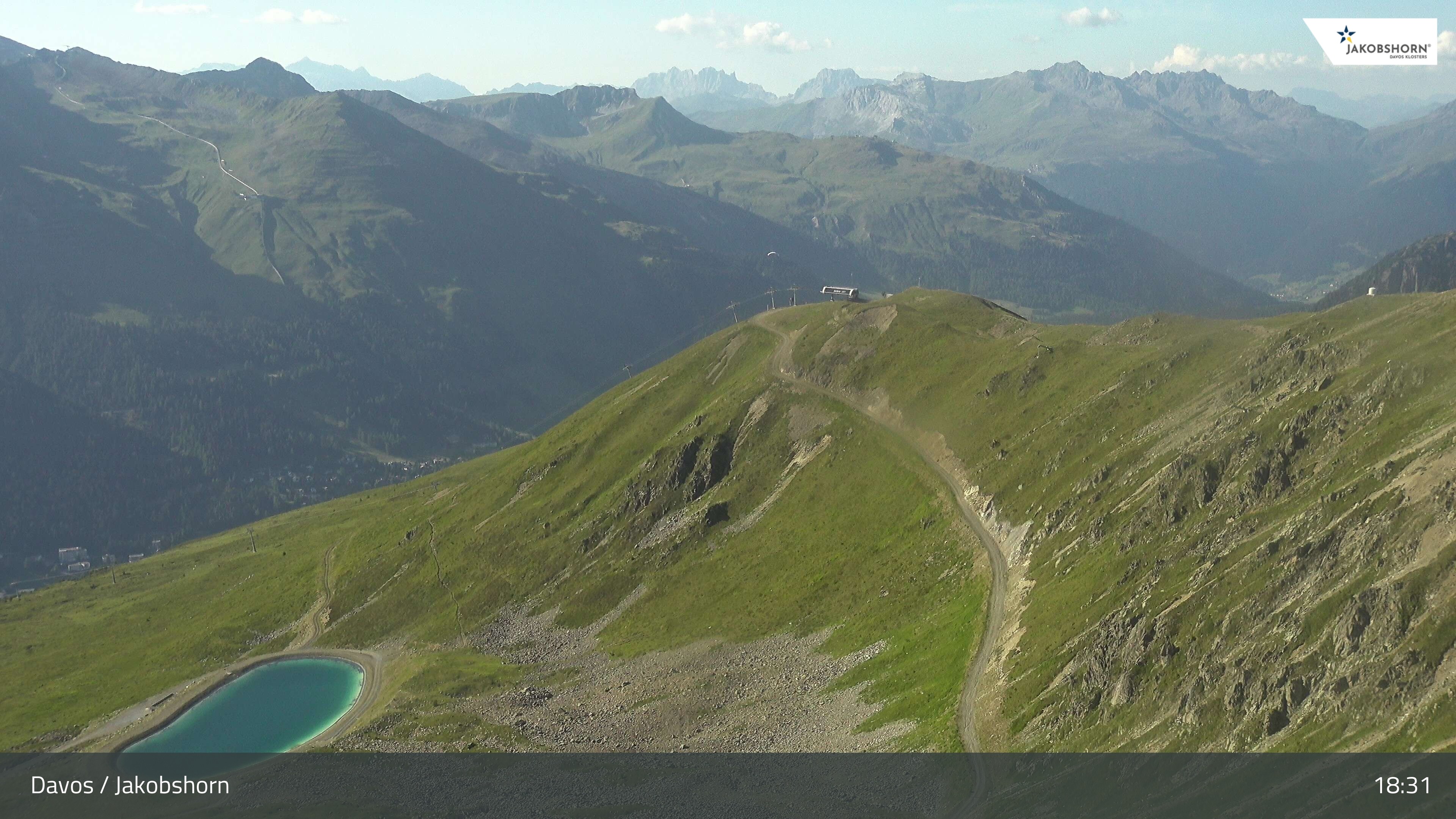 Archived image Webcam Jakobshorn - View to Brämabüel