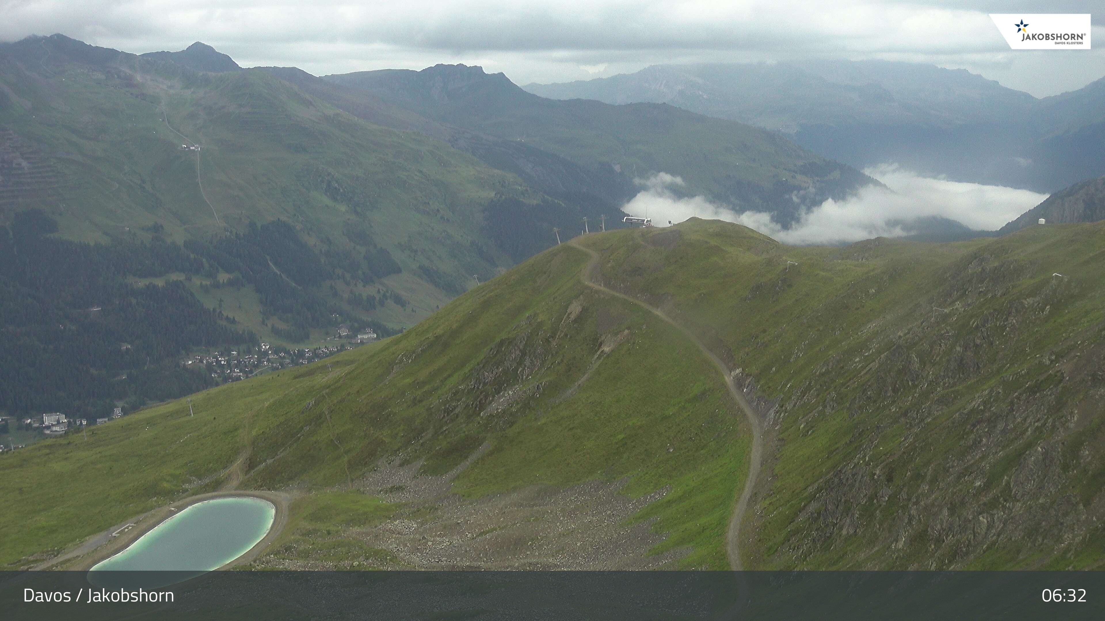 Archiv Foto Webcam Jakobshorn - Blick Richtung Brämabüel