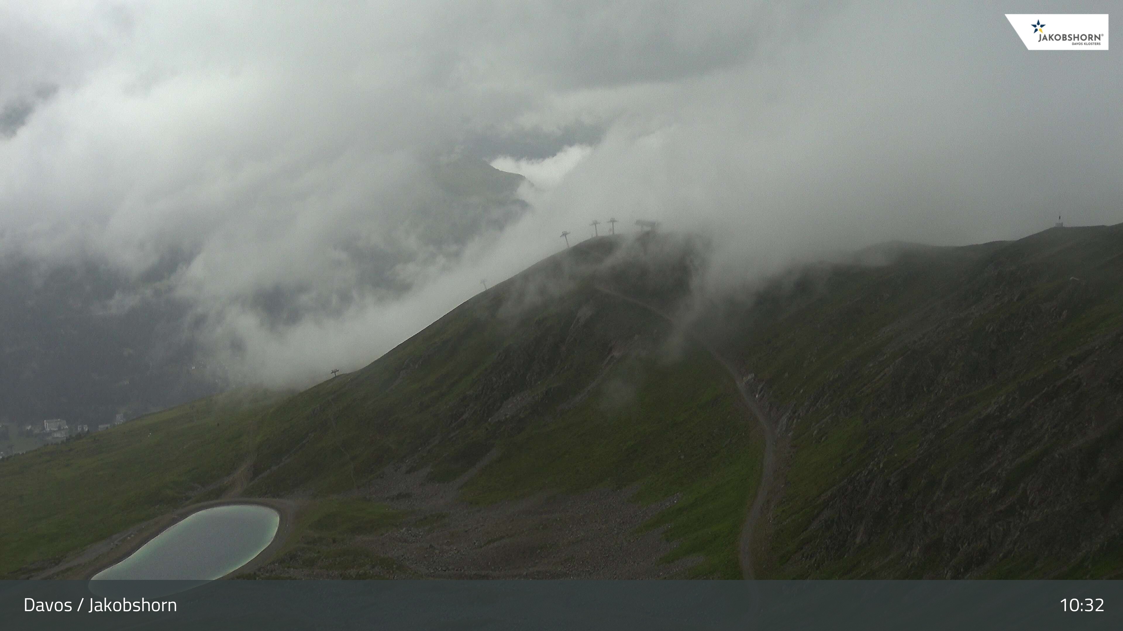 Archiv Foto Webcam Jakobshorn - Blick Richtung Brämabüel