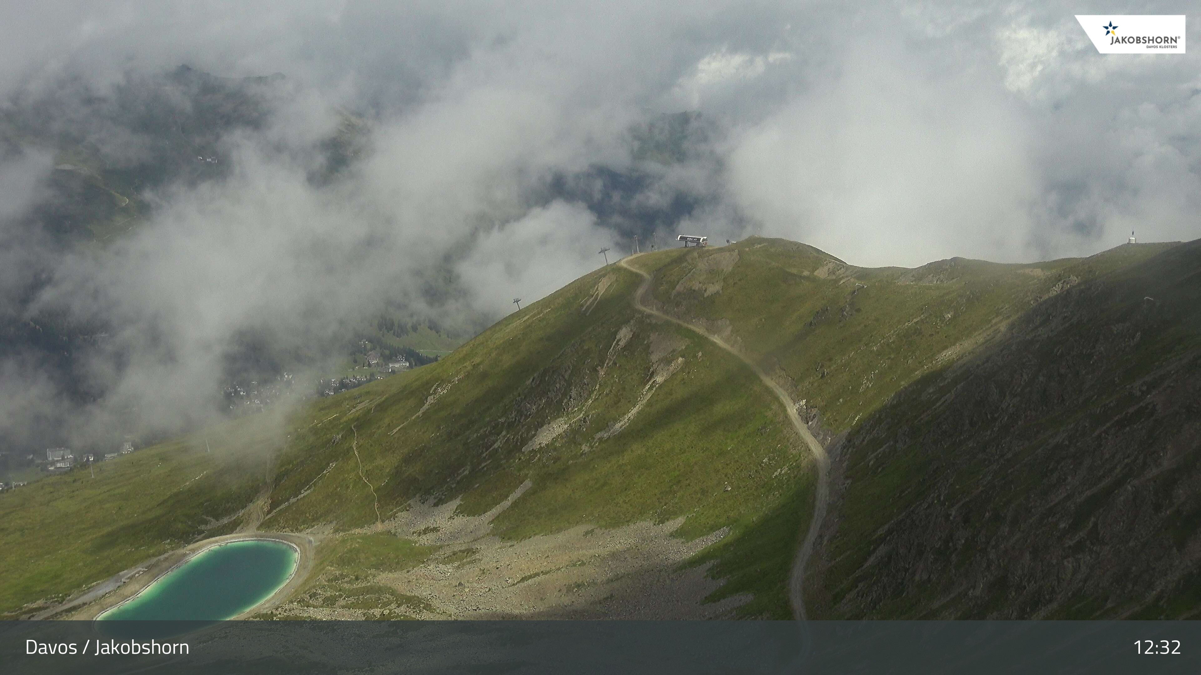 Archiv Foto Webcam Jakobshorn - Blick Richtung Brämabüel