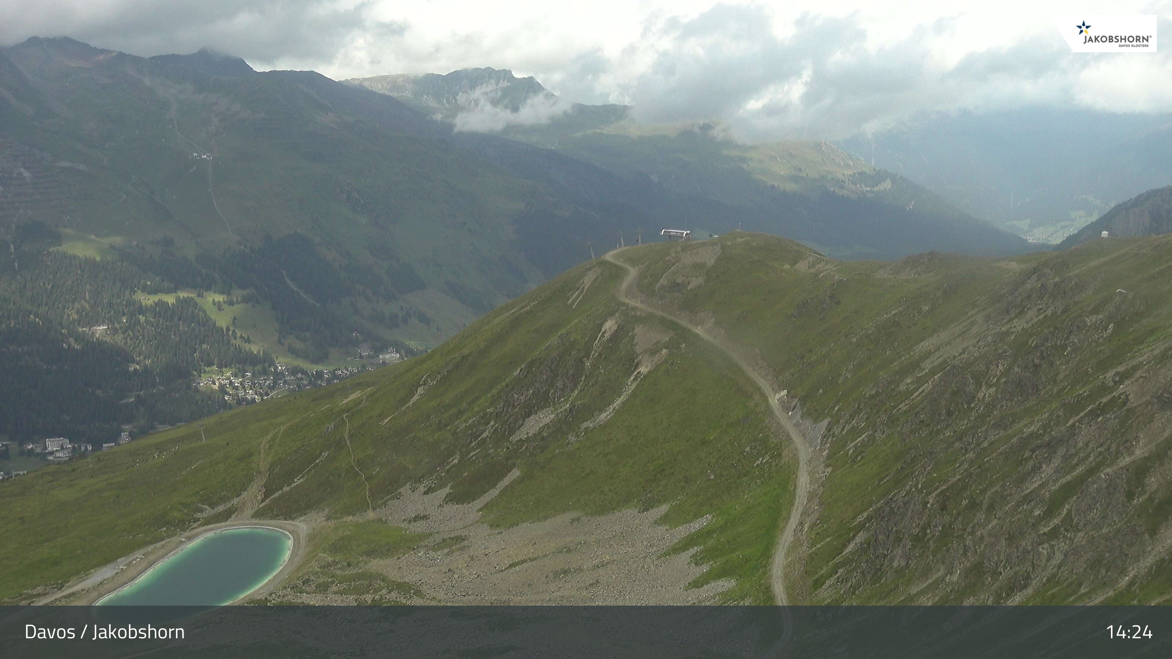 Archiv Foto Webcam Jakobshorn - Blick Richtung Brämabüel