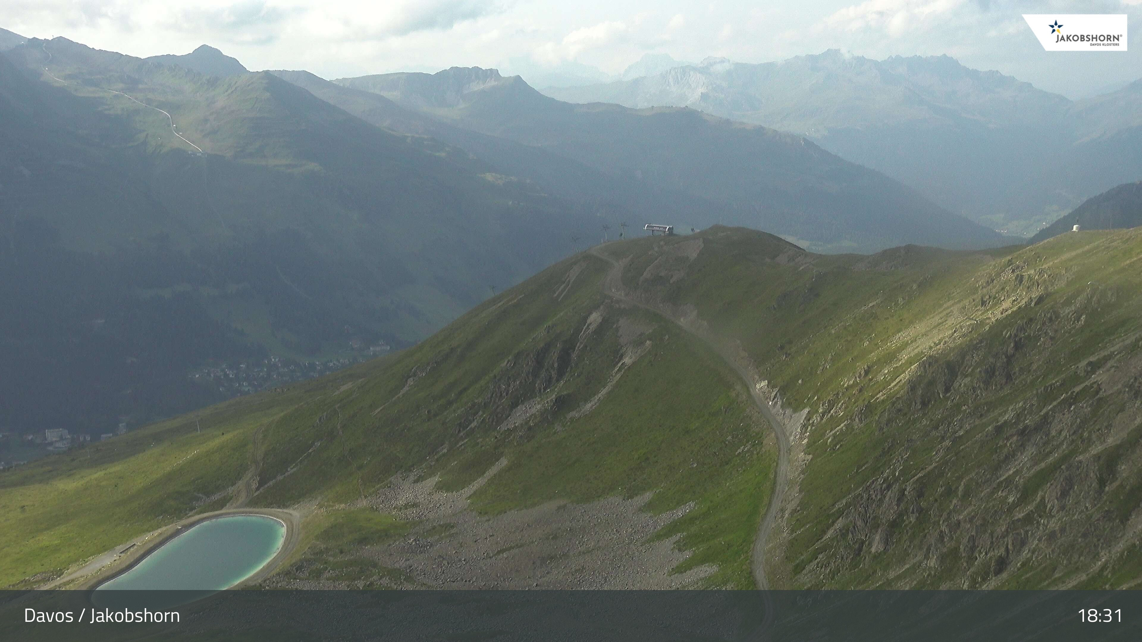 Archiv Foto Webcam Jakobshorn - Blick Richtung Brämabüel