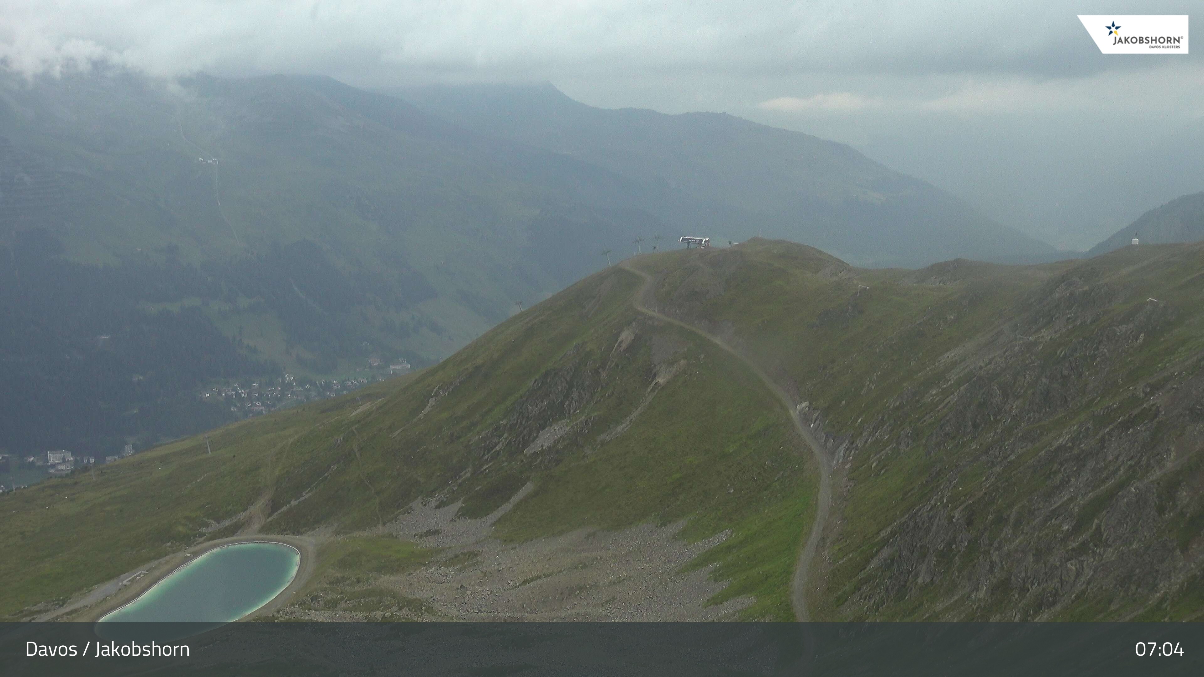 Archiv Foto Webcam Jakobshorn - Blick Richtung Brämabüel