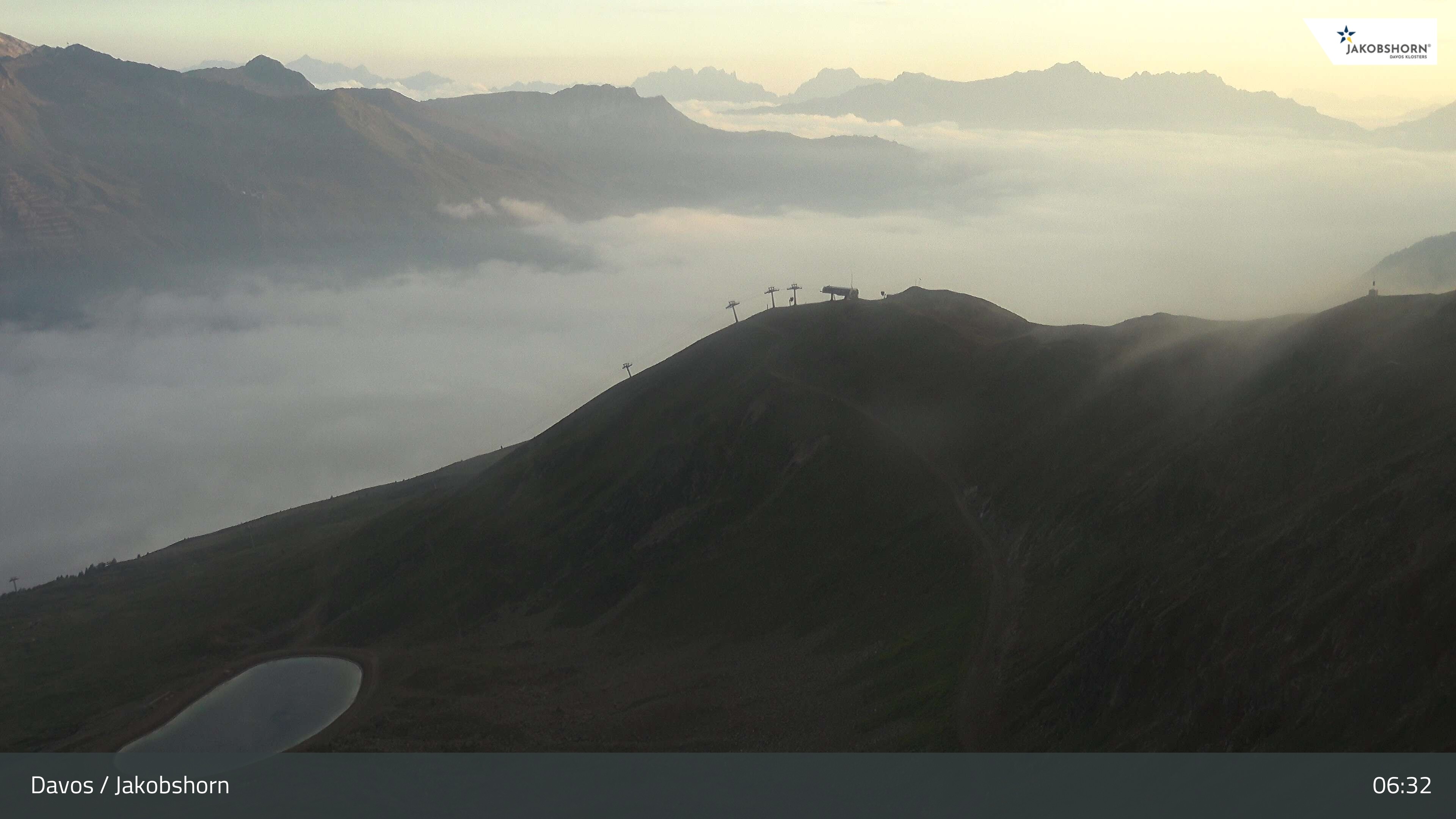 Archiv Foto Webcam Jakobshorn - Blick Richtung Brämabüel
