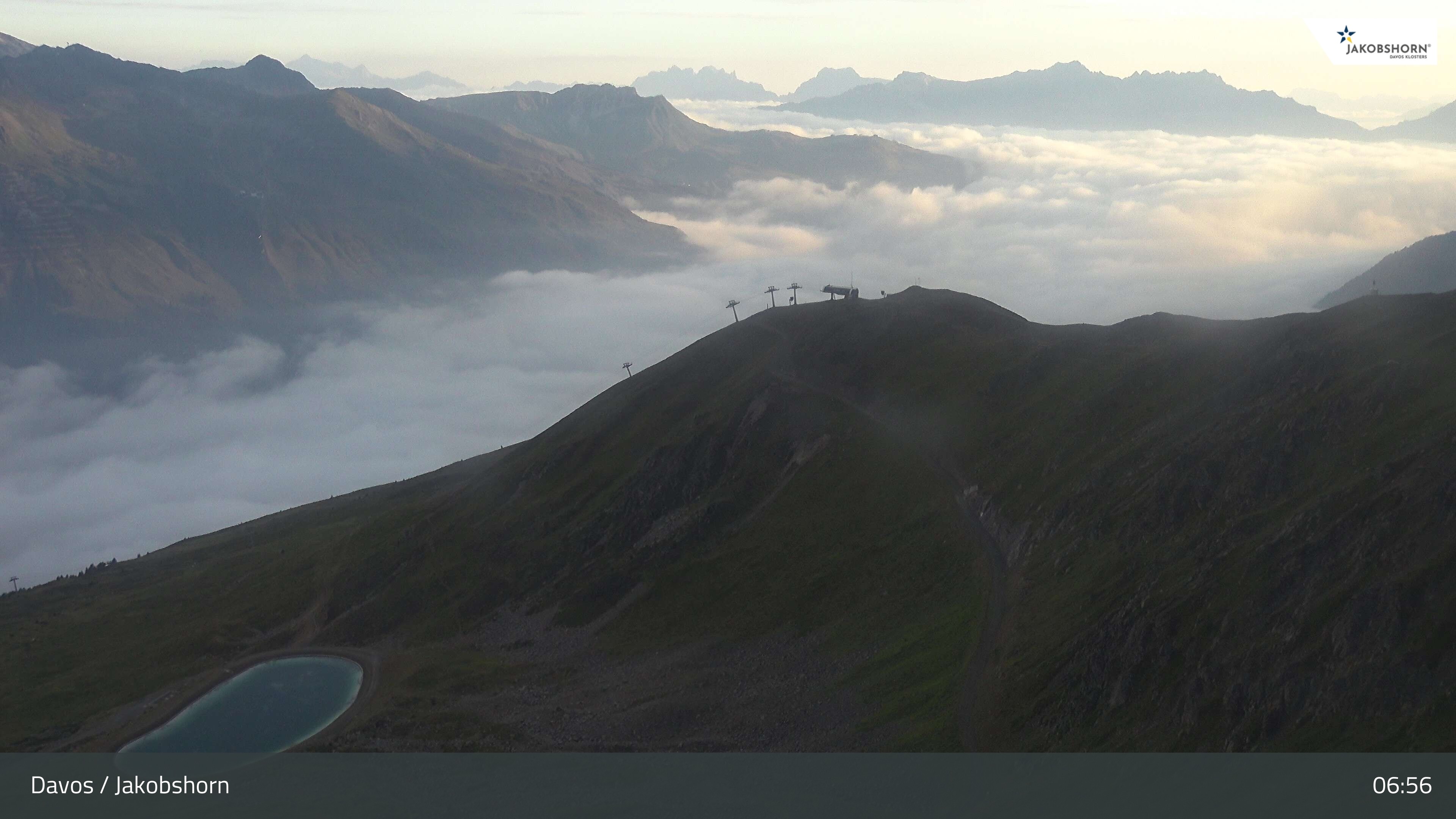 Archiv Foto Webcam Jakobshorn - Blick Richtung Brämabüel