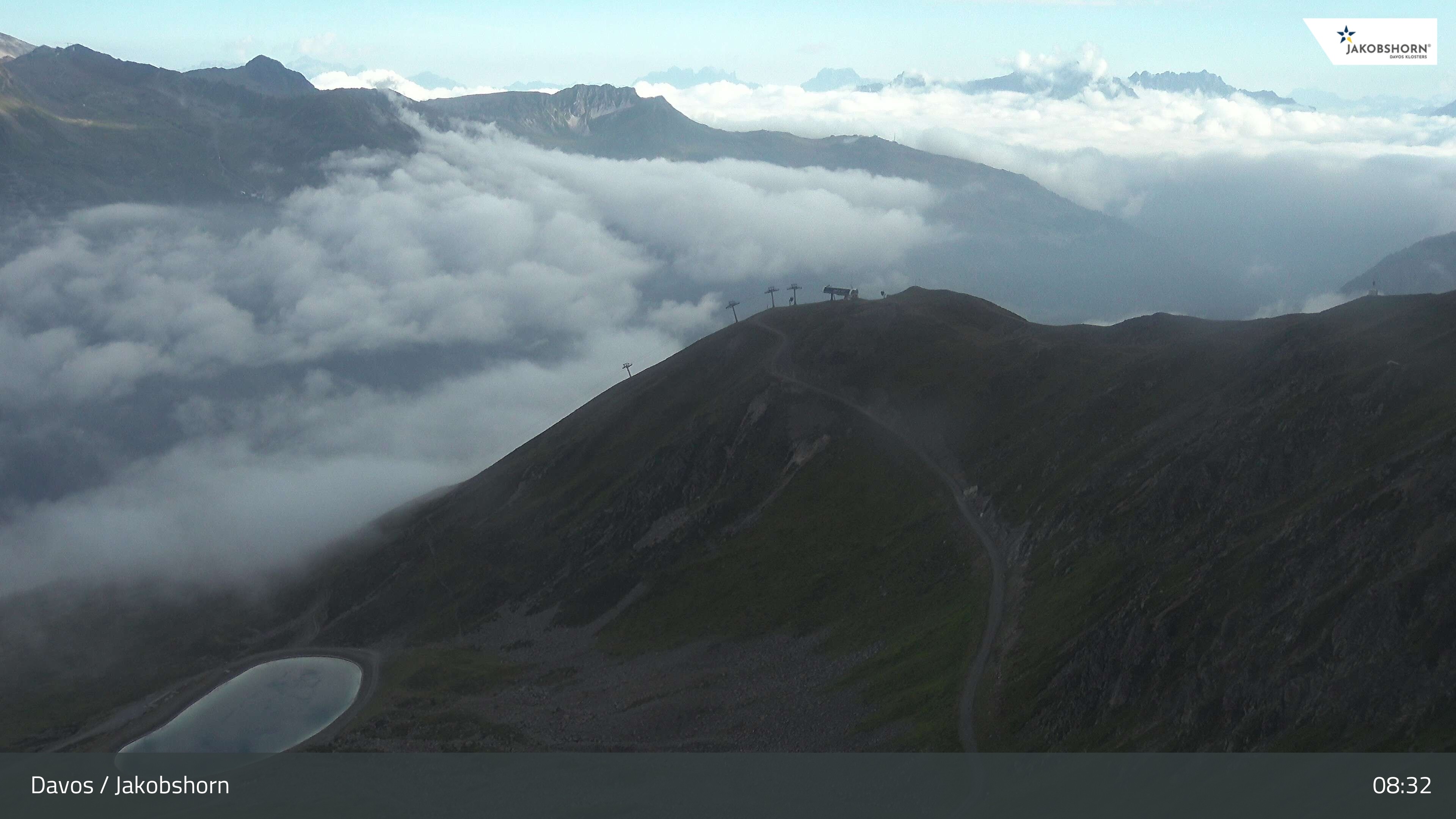 Archiv Foto Webcam Jakobshorn - Blick Richtung Brämabüel