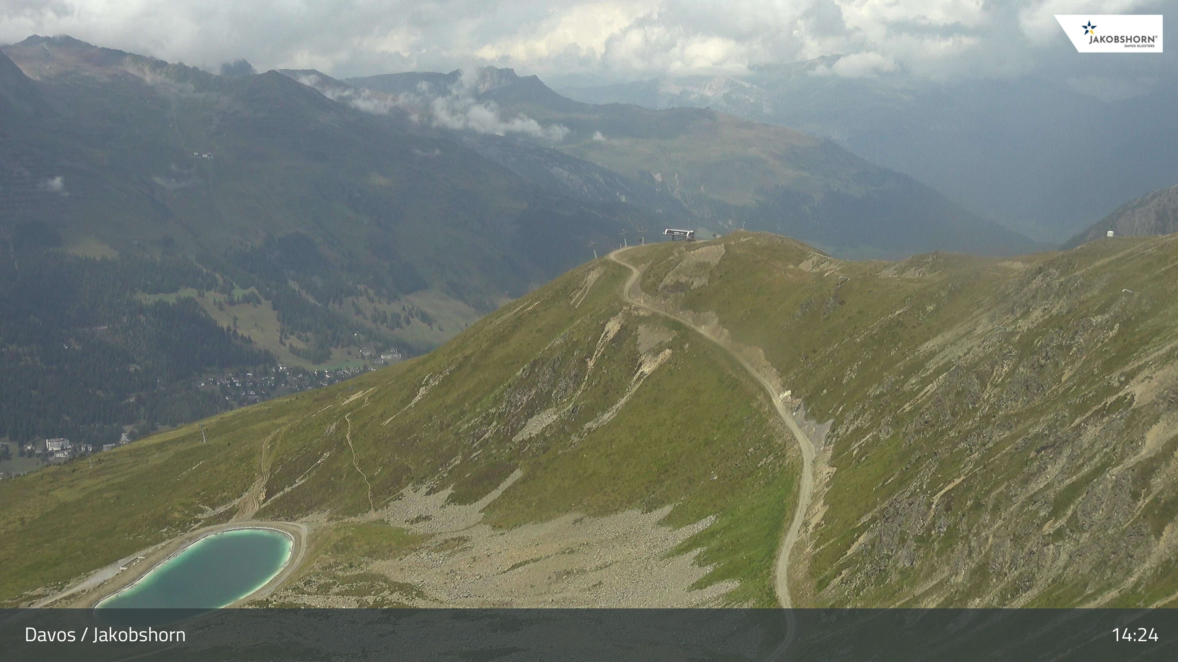 Archiv Foto Webcam Jakobshorn - Blick Richtung Brämabüel