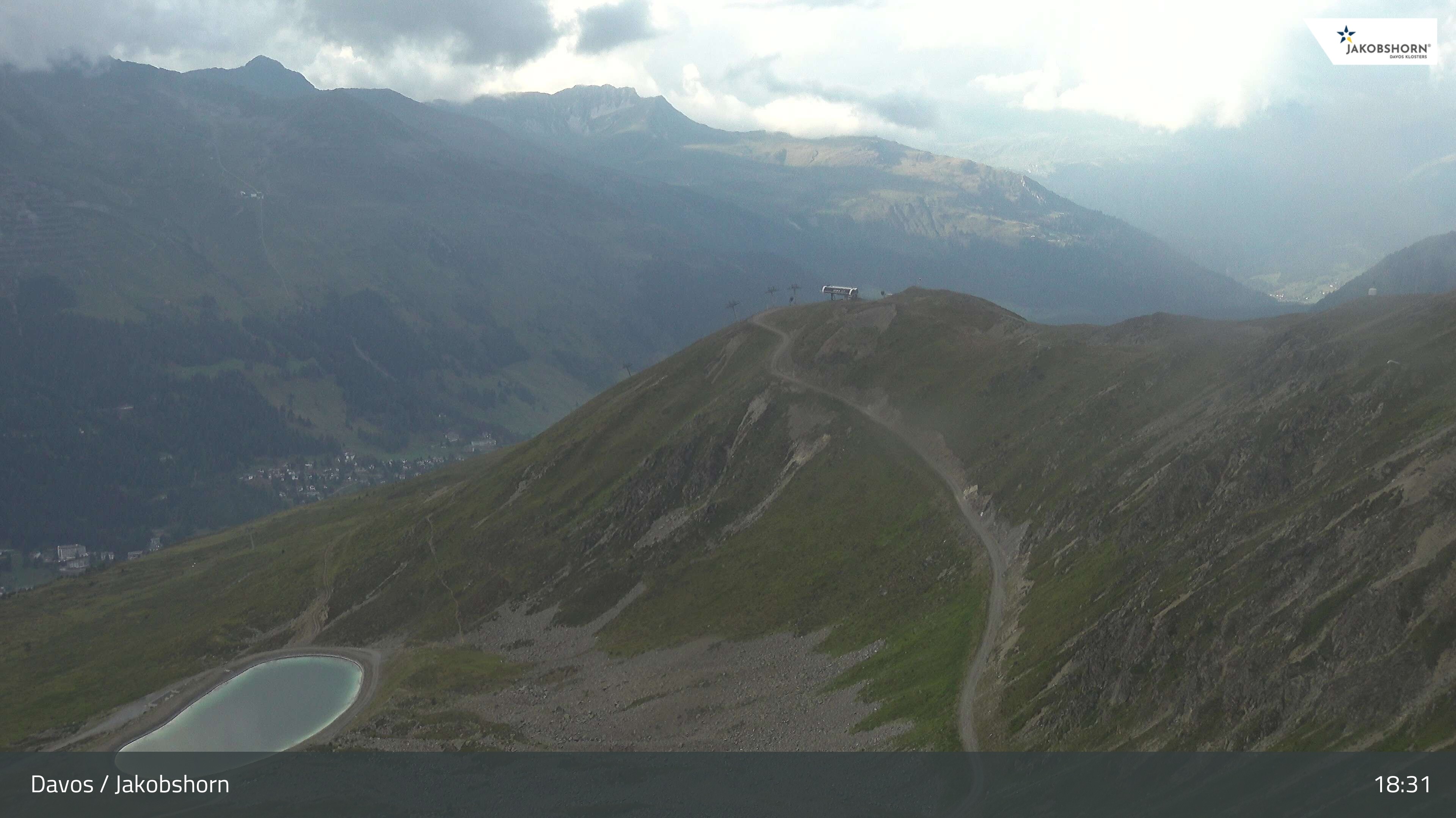 Archiv Foto Webcam Jakobshorn - Blick Richtung Brämabüel