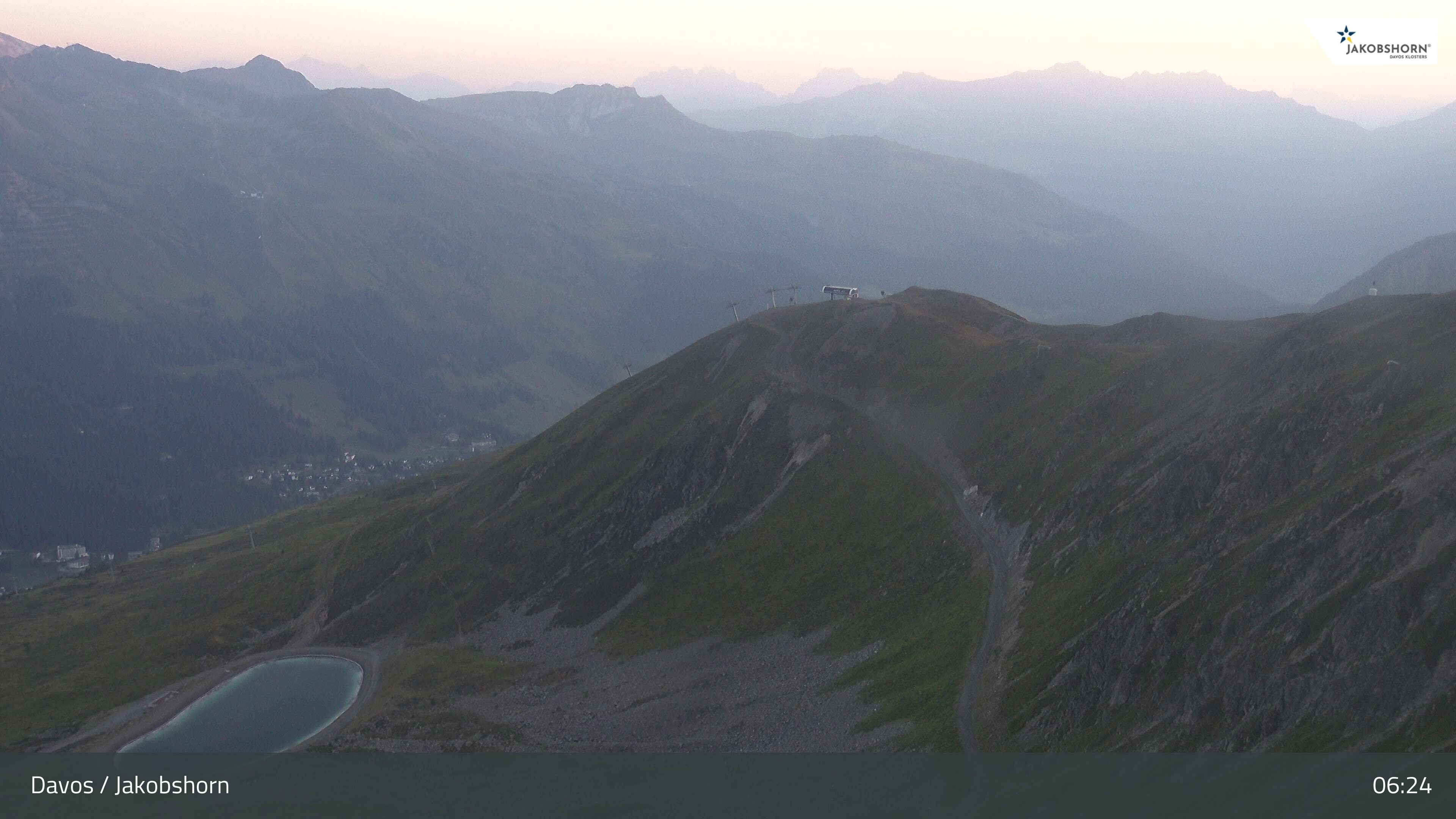 Archiv Foto Webcam Jakobshorn - Blick Richtung Brämabüel