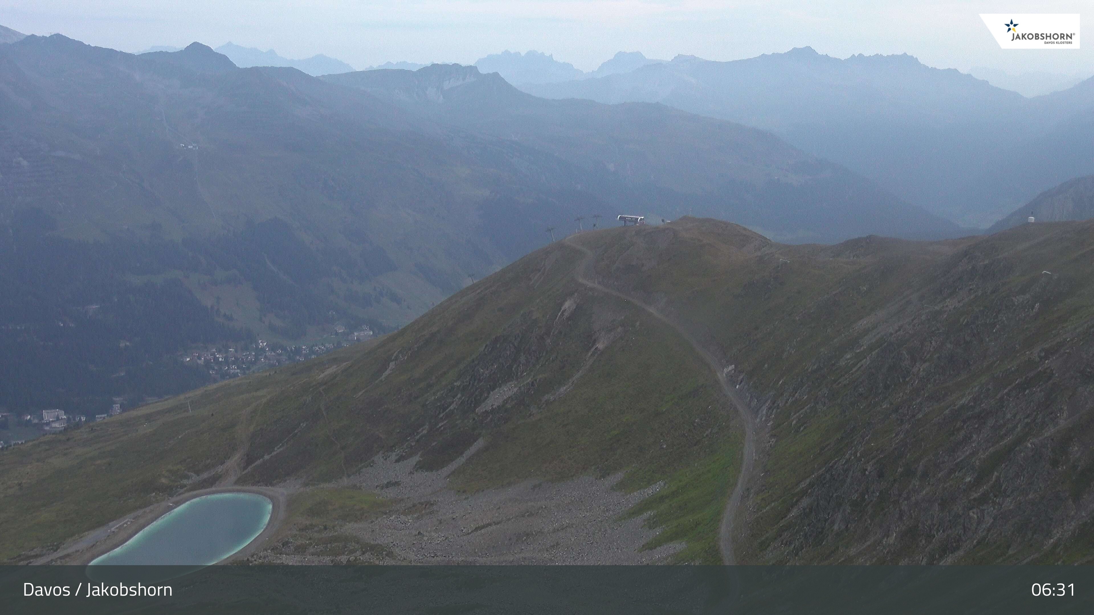Archiv Foto Webcam Jakobshorn - Blick Richtung Brämabüel