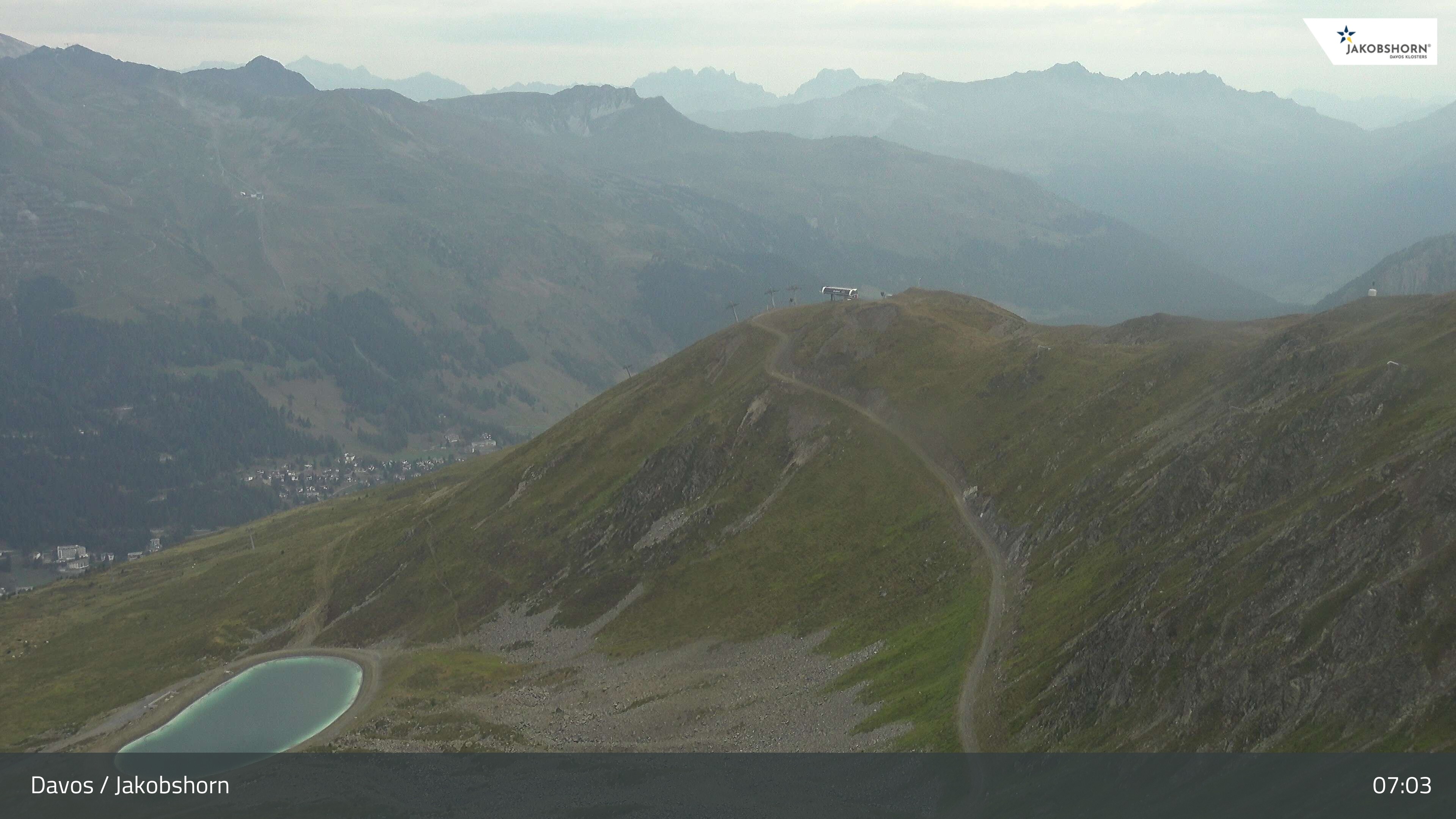 Archiv Foto Webcam Jakobshorn - Blick Richtung Brämabüel