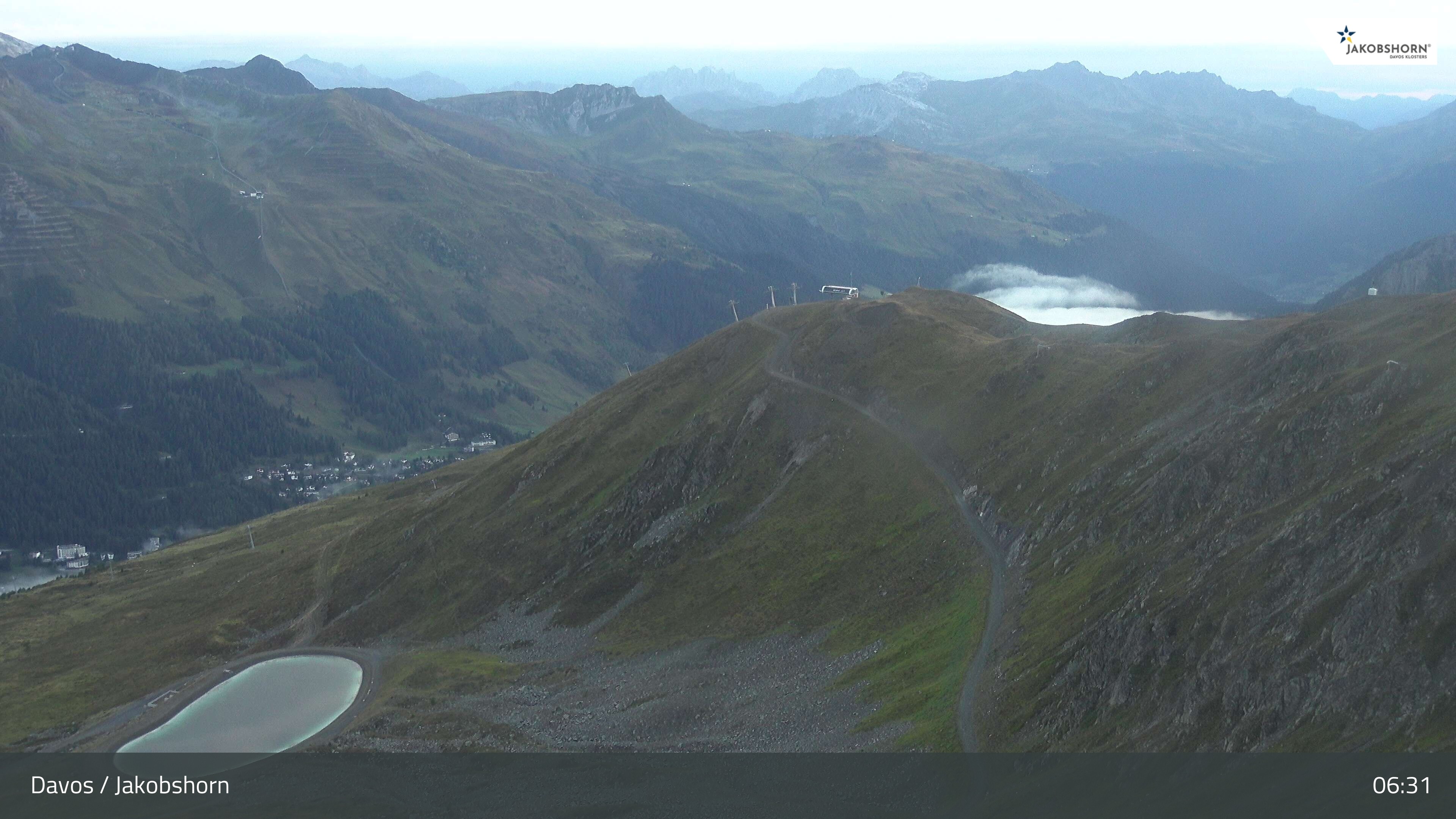 Archiv Foto Webcam Jakobshorn - Blick Richtung Brämabüel