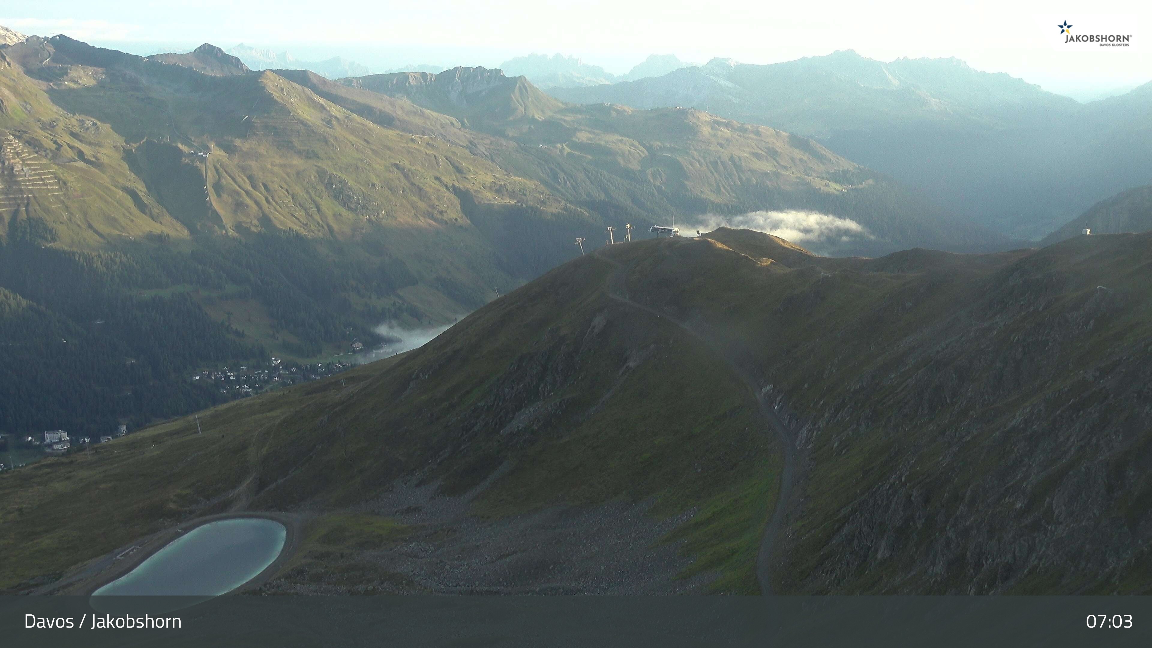 Archiv Foto Webcam Jakobshorn - Blick Richtung Brämabüel