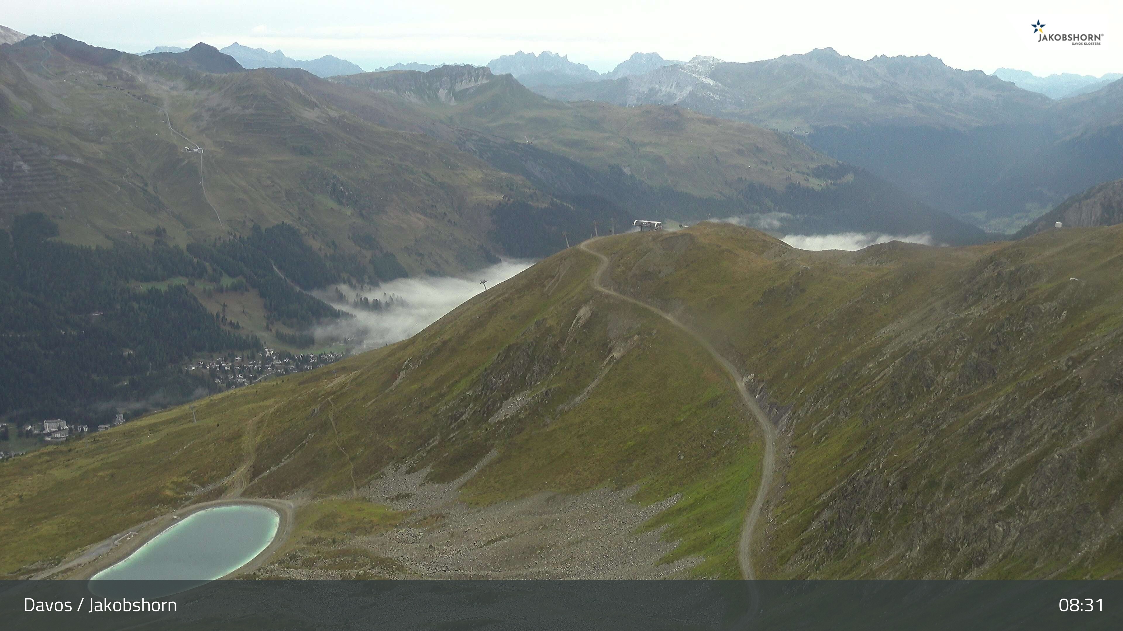 Archiv Foto Webcam Jakobshorn - Blick Richtung Brämabüel