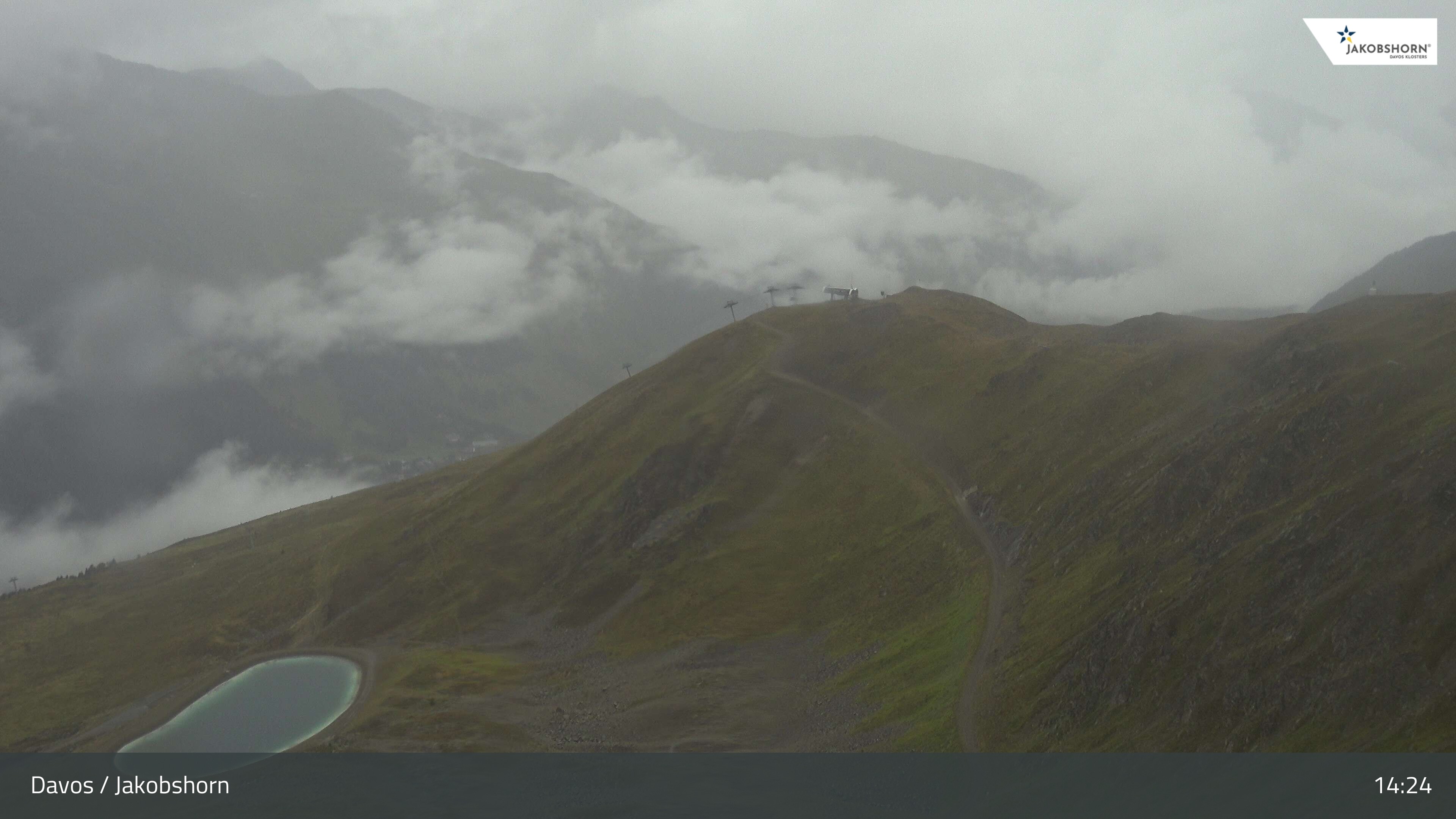 Archiv Foto Webcam Jakobshorn - Blick Richtung Brämabüel