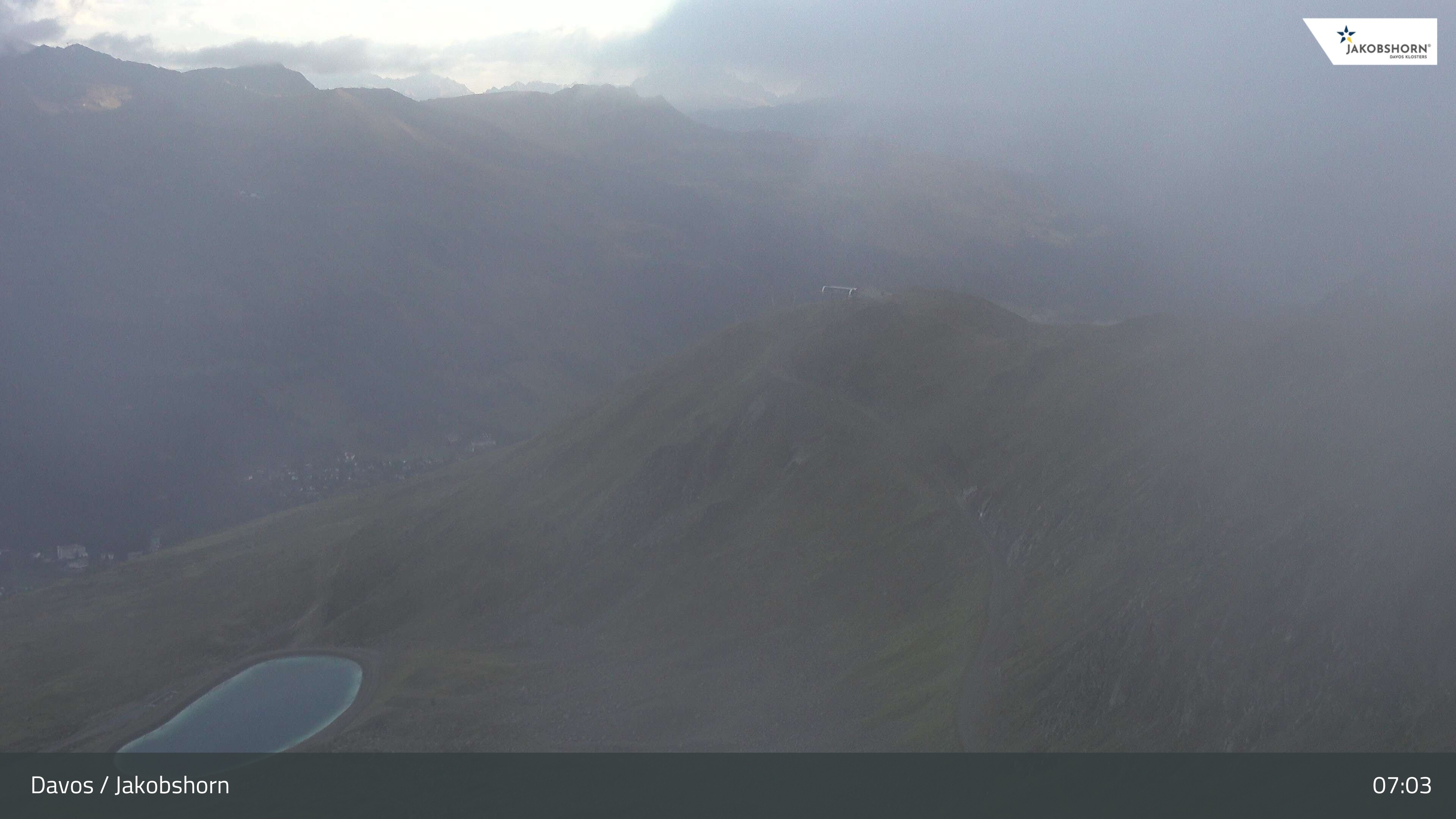Archiv Foto Webcam Jakobshorn - Blick Richtung Brämabüel