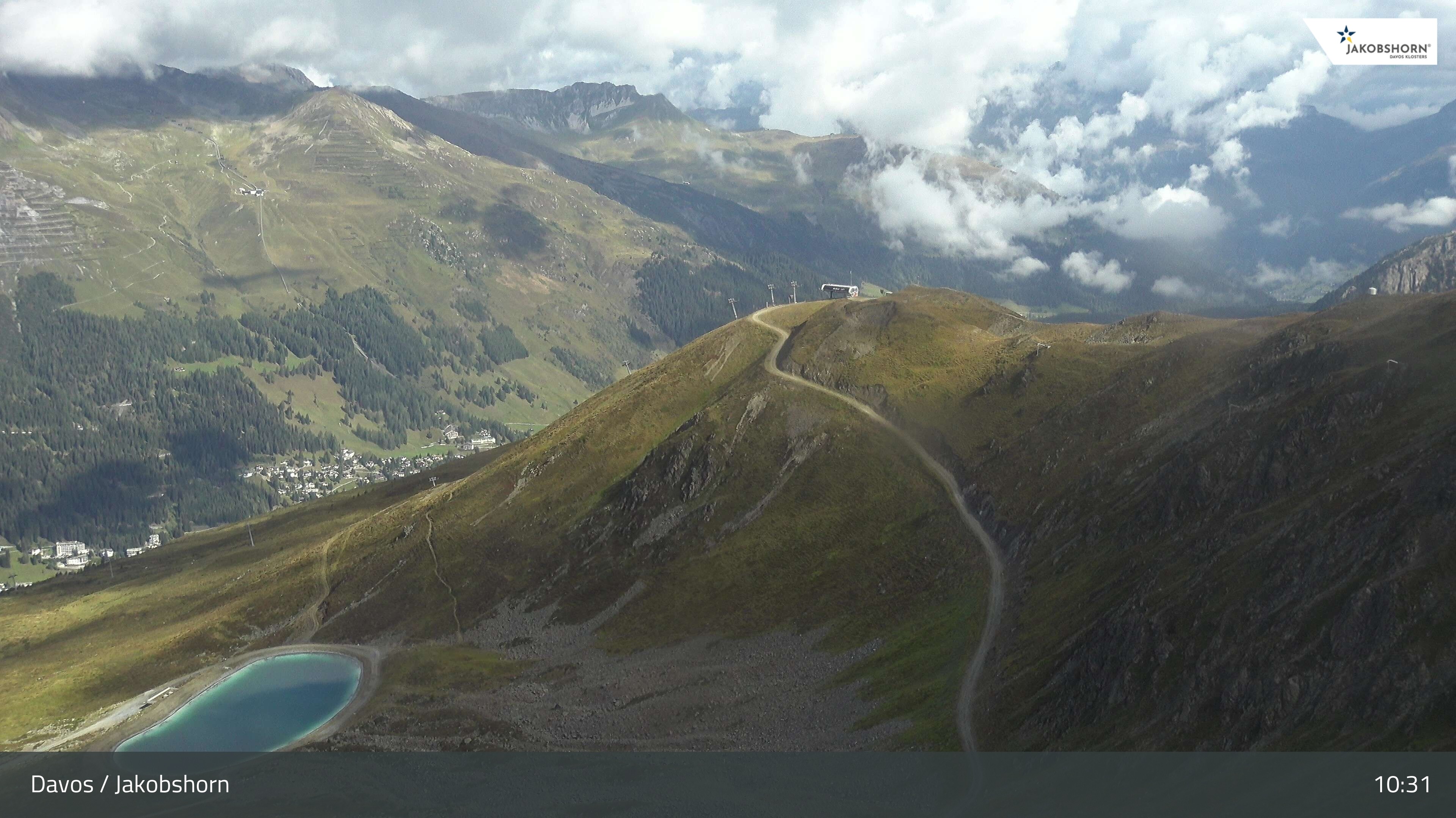 Archiv Foto Webcam Jakobshorn - Blick Richtung Brämabüel