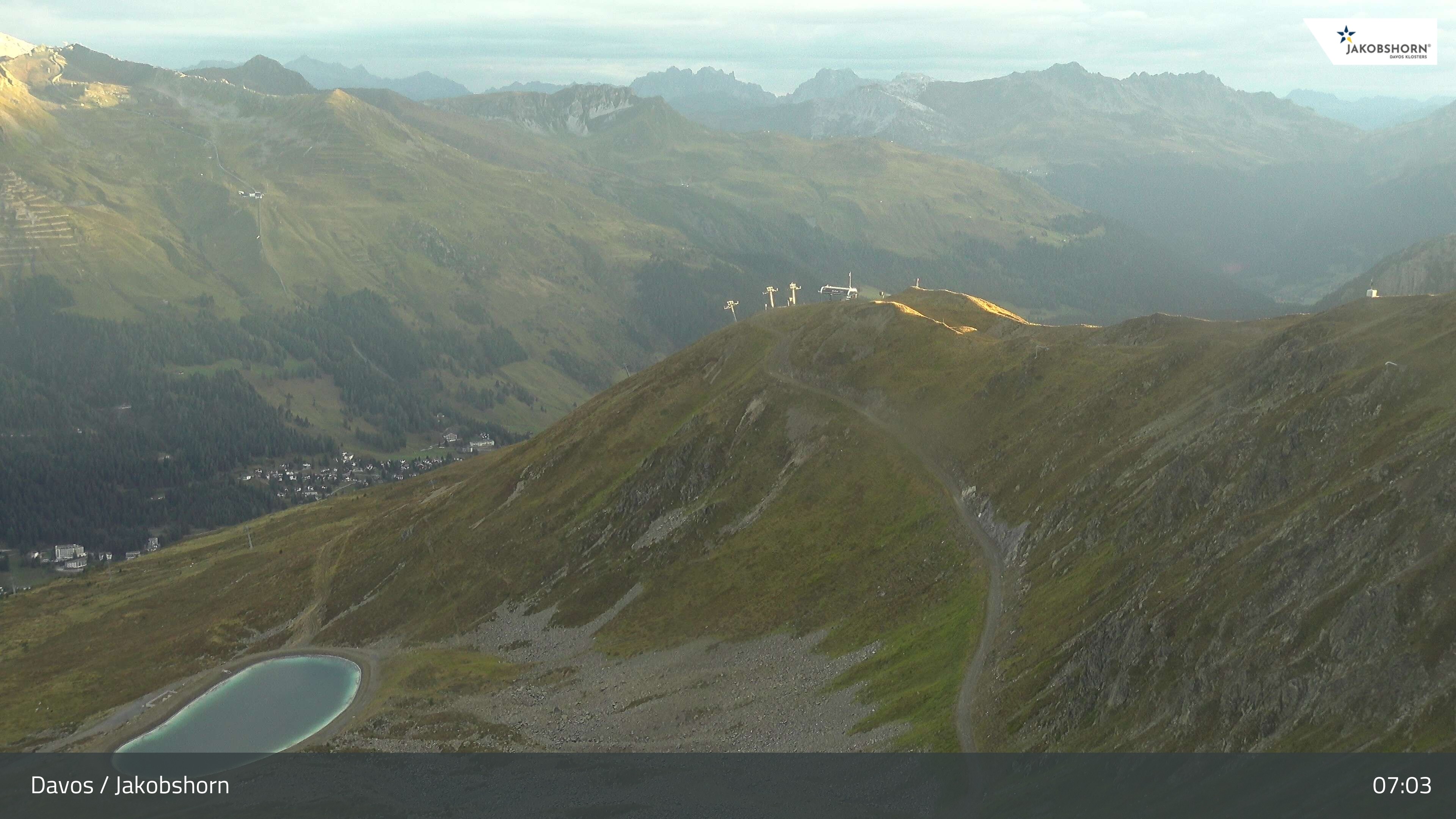 Archiv Foto Webcam Jakobshorn - Blick Richtung Brämabüel