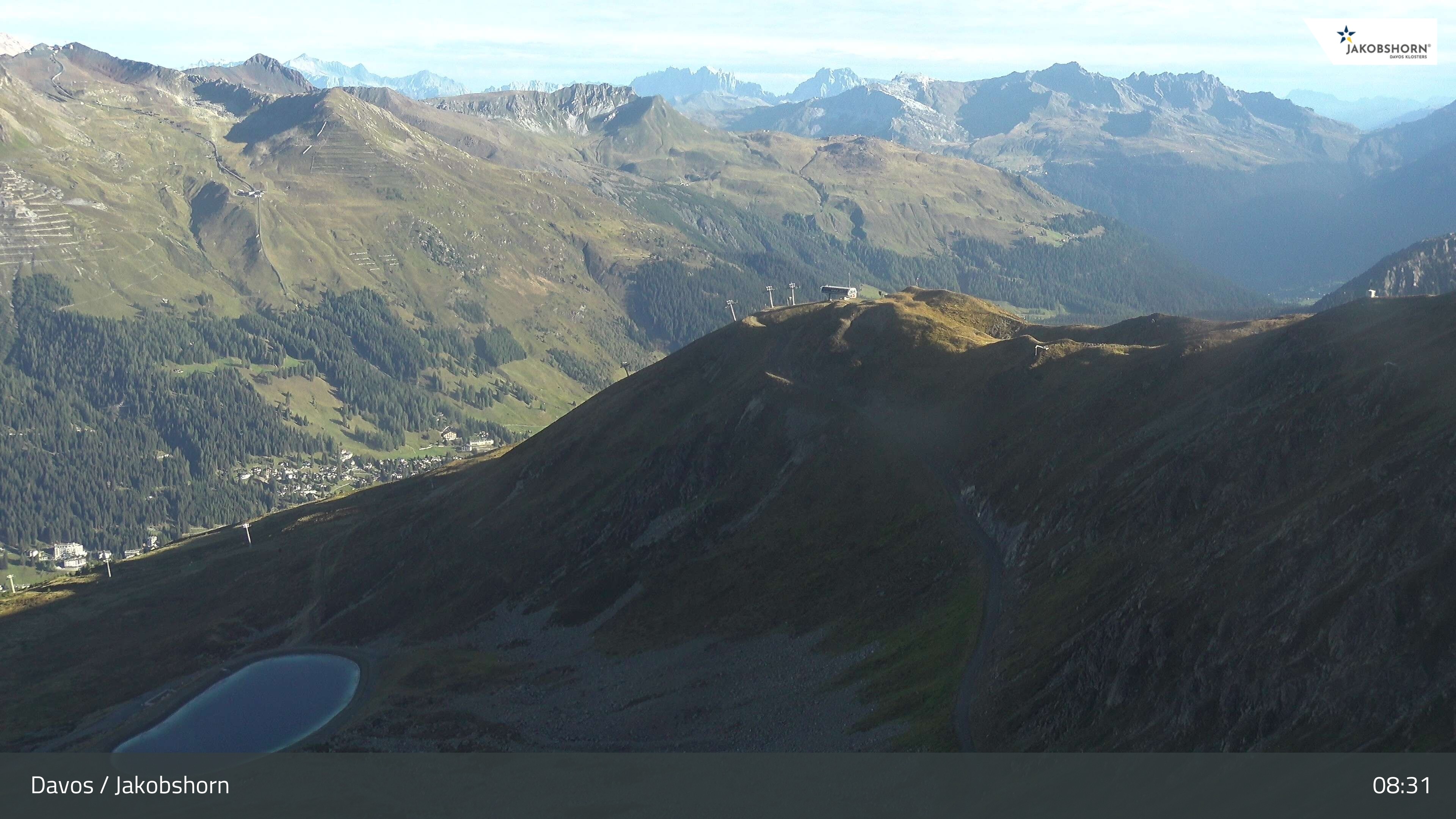 Archiv Foto Webcam Jakobshorn - Blick Richtung Brämabüel