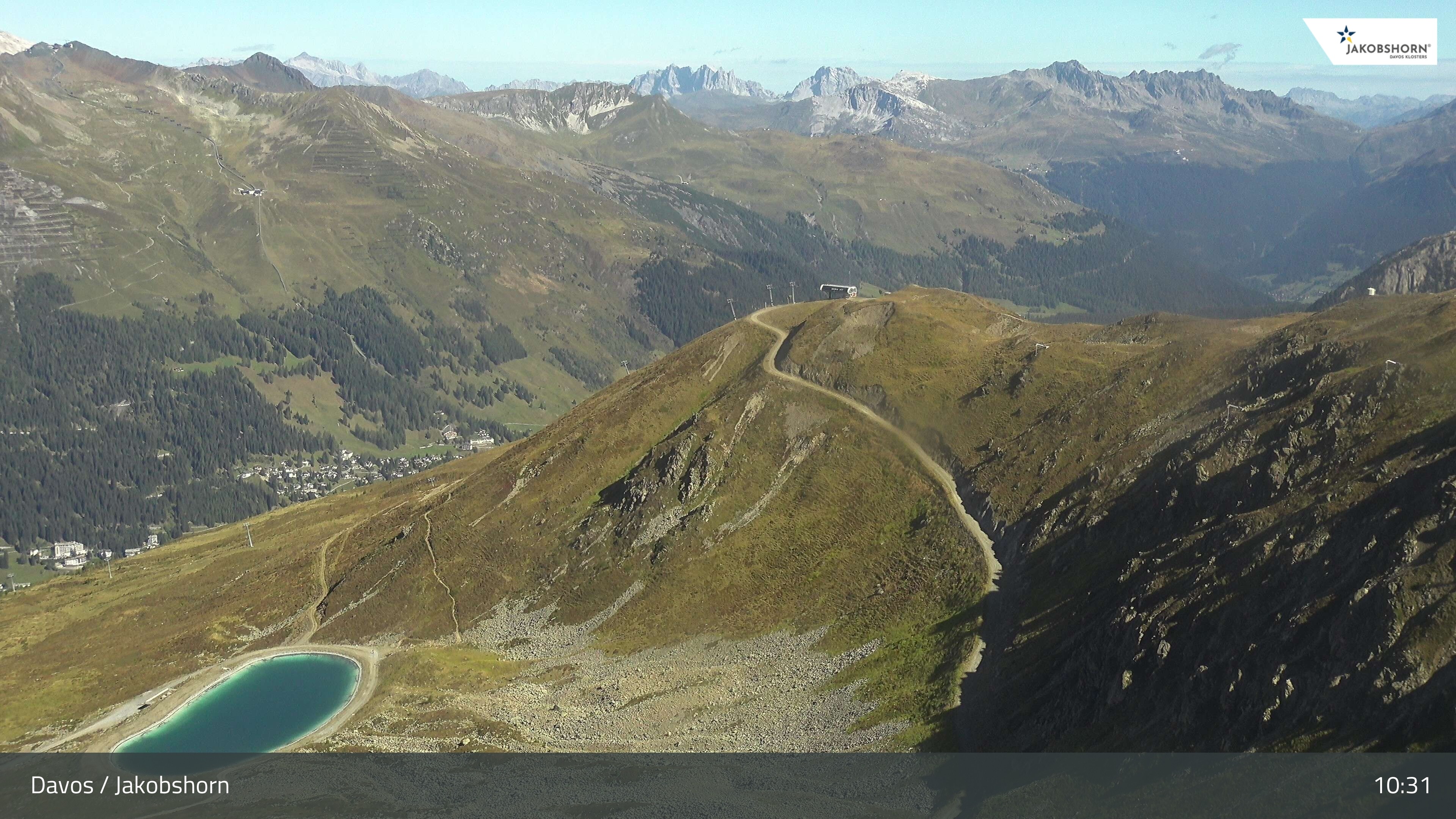 Archiv Foto Webcam Jakobshorn - Blick Richtung Brämabüel