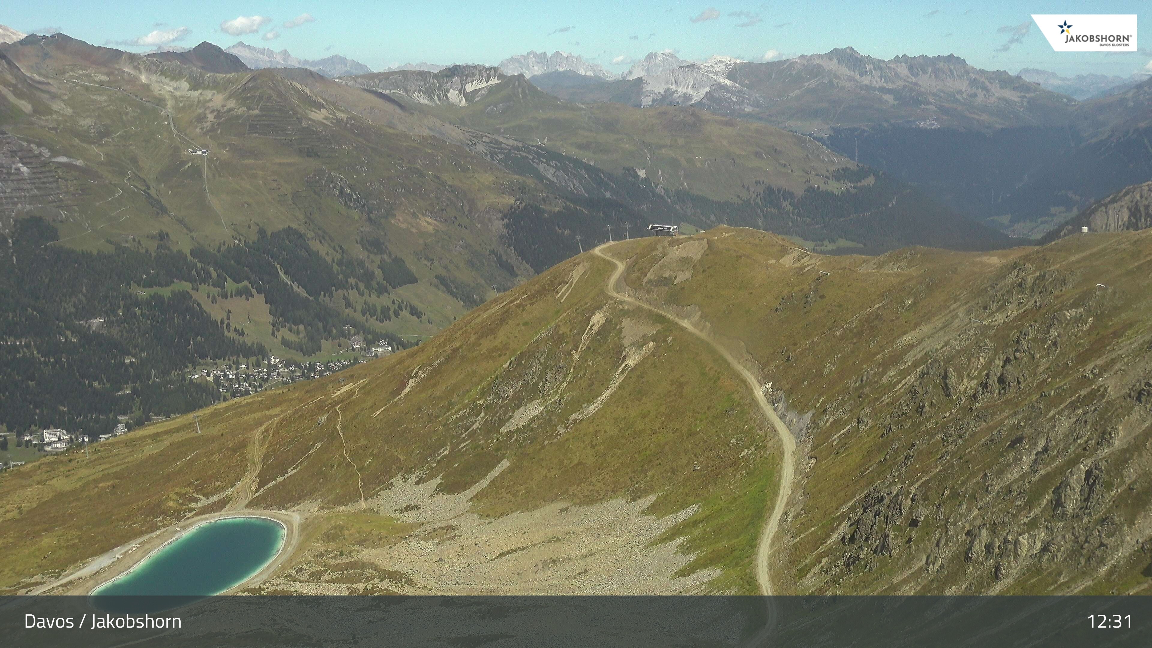 Archiv Foto Webcam Jakobshorn - Blick Richtung Brämabüel