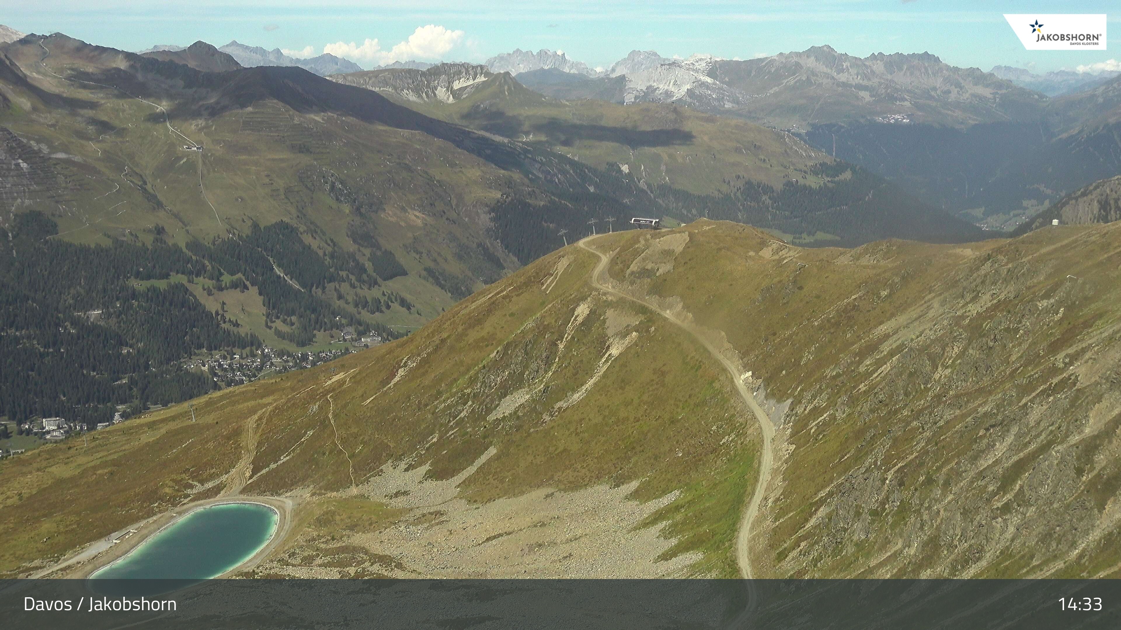 Archiv Foto Webcam Jakobshorn - Blick Richtung Brämabüel