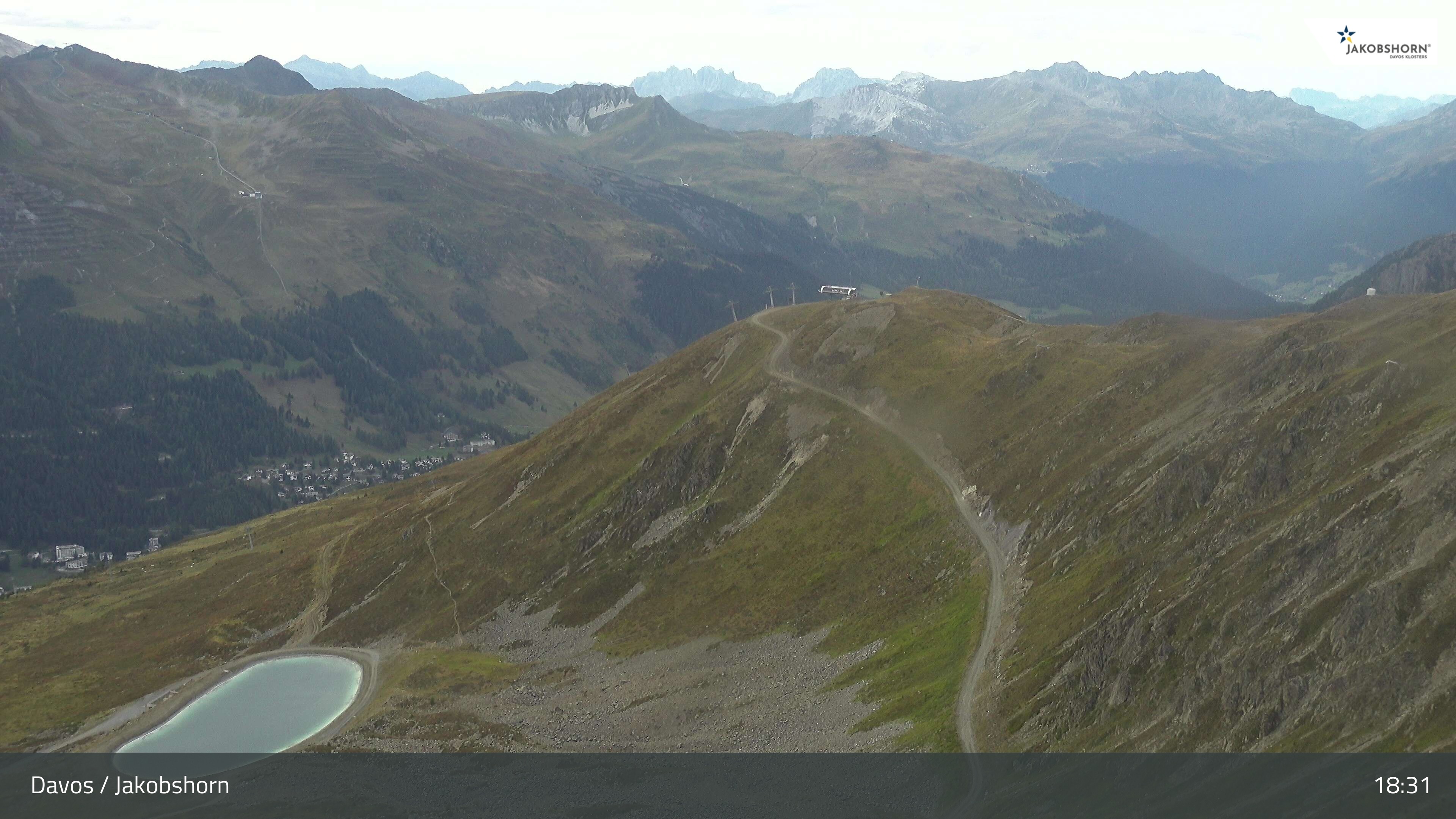 Archiv Foto Webcam Jakobshorn - Blick Richtung Brämabüel
