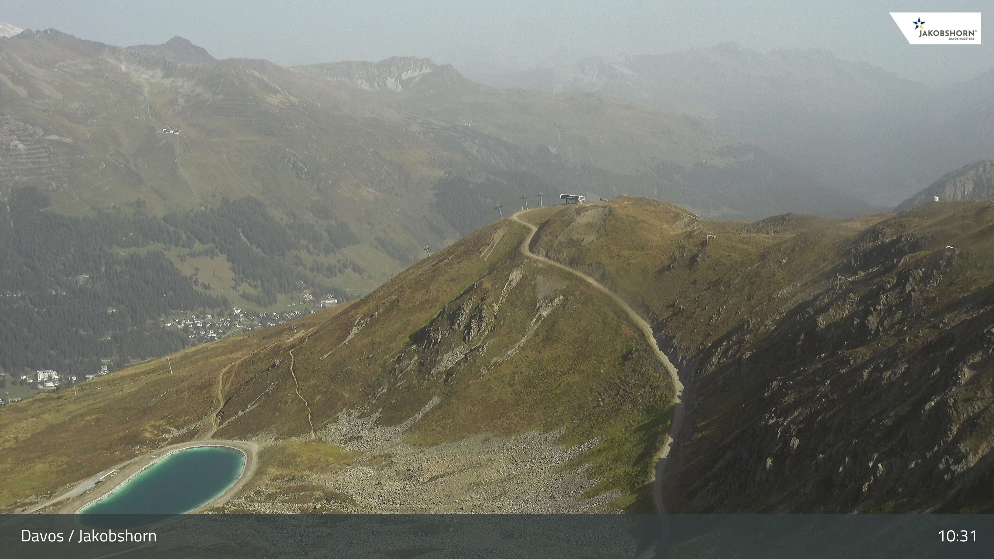 Archiv Foto Webcam Jakobshorn - Blick Richtung Brämabüel
