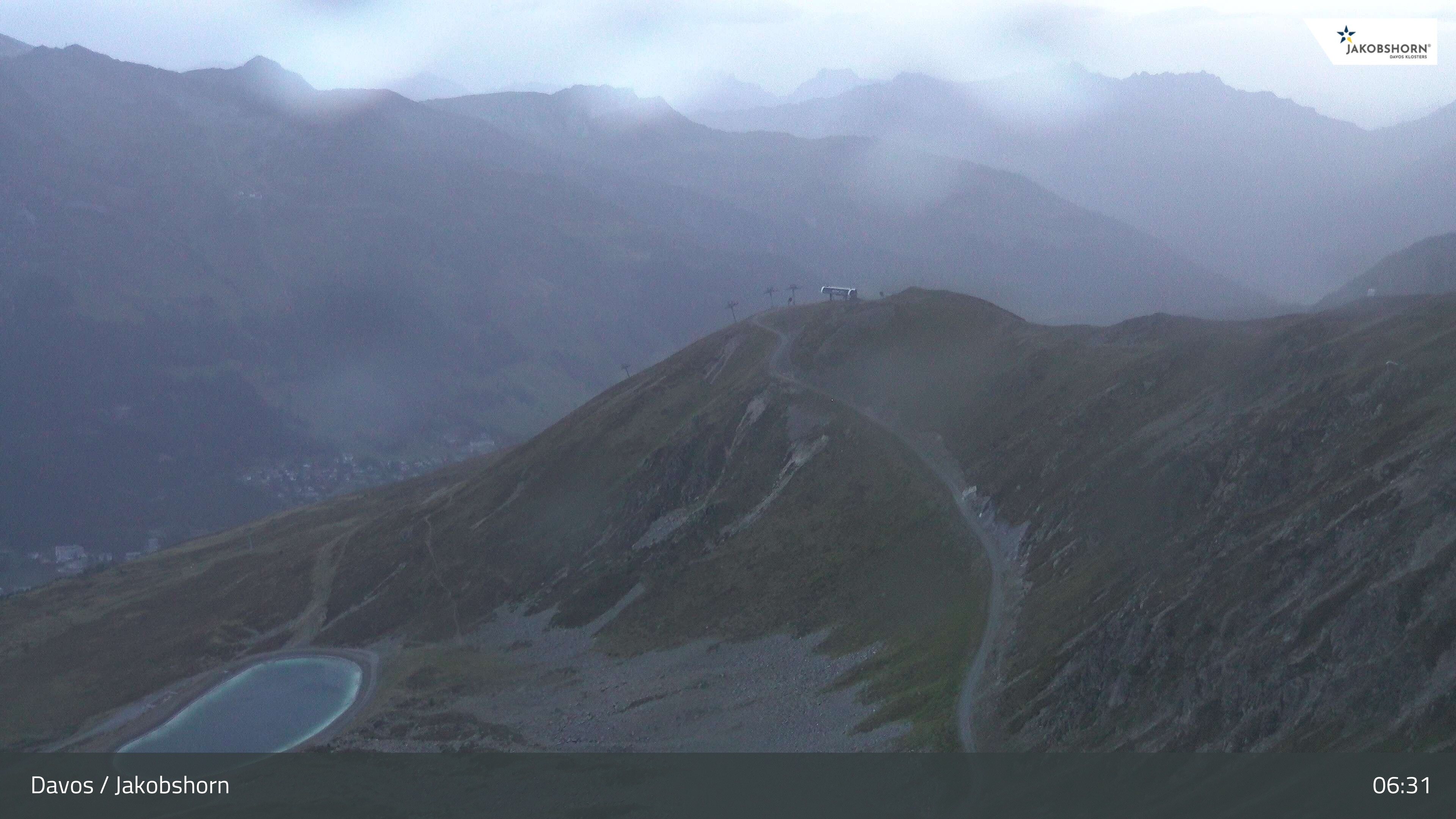 Archiv Foto Webcam Jakobshorn - Blick Richtung Brämabüel