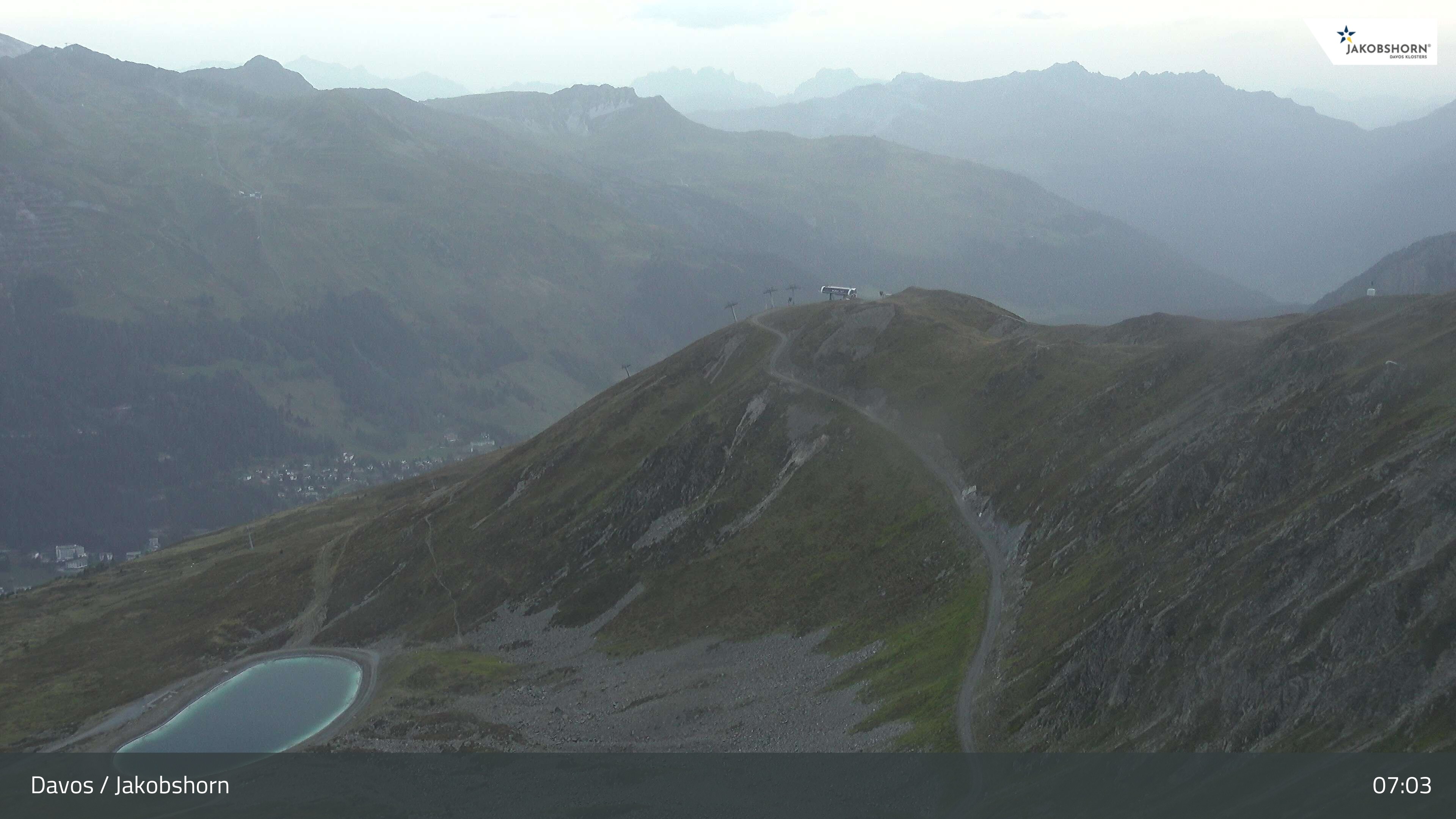 Archiv Foto Webcam Jakobshorn - Blick Richtung Brämabüel