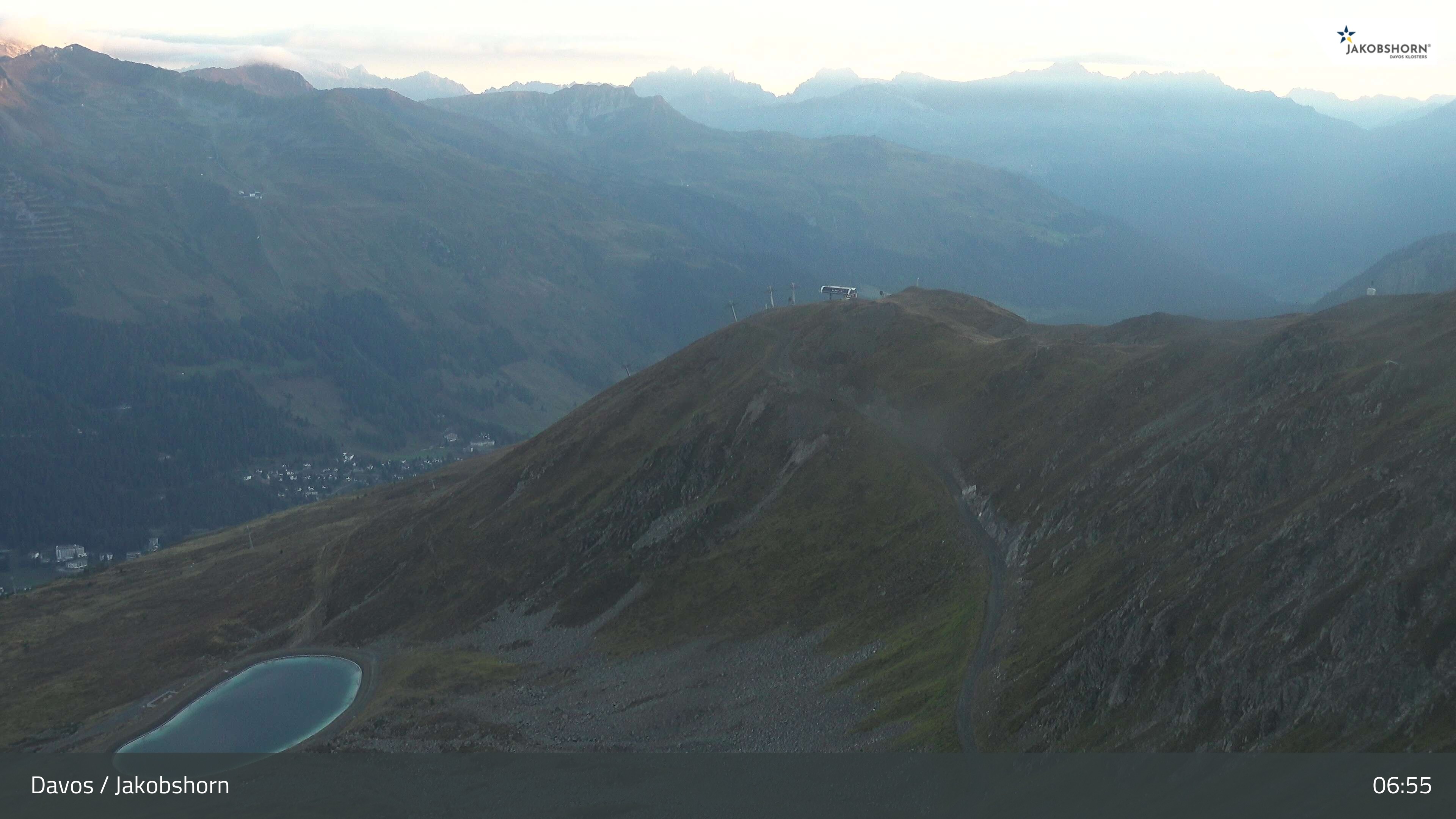 Archiv Foto Webcam Jakobshorn - Blick Richtung Brämabüel