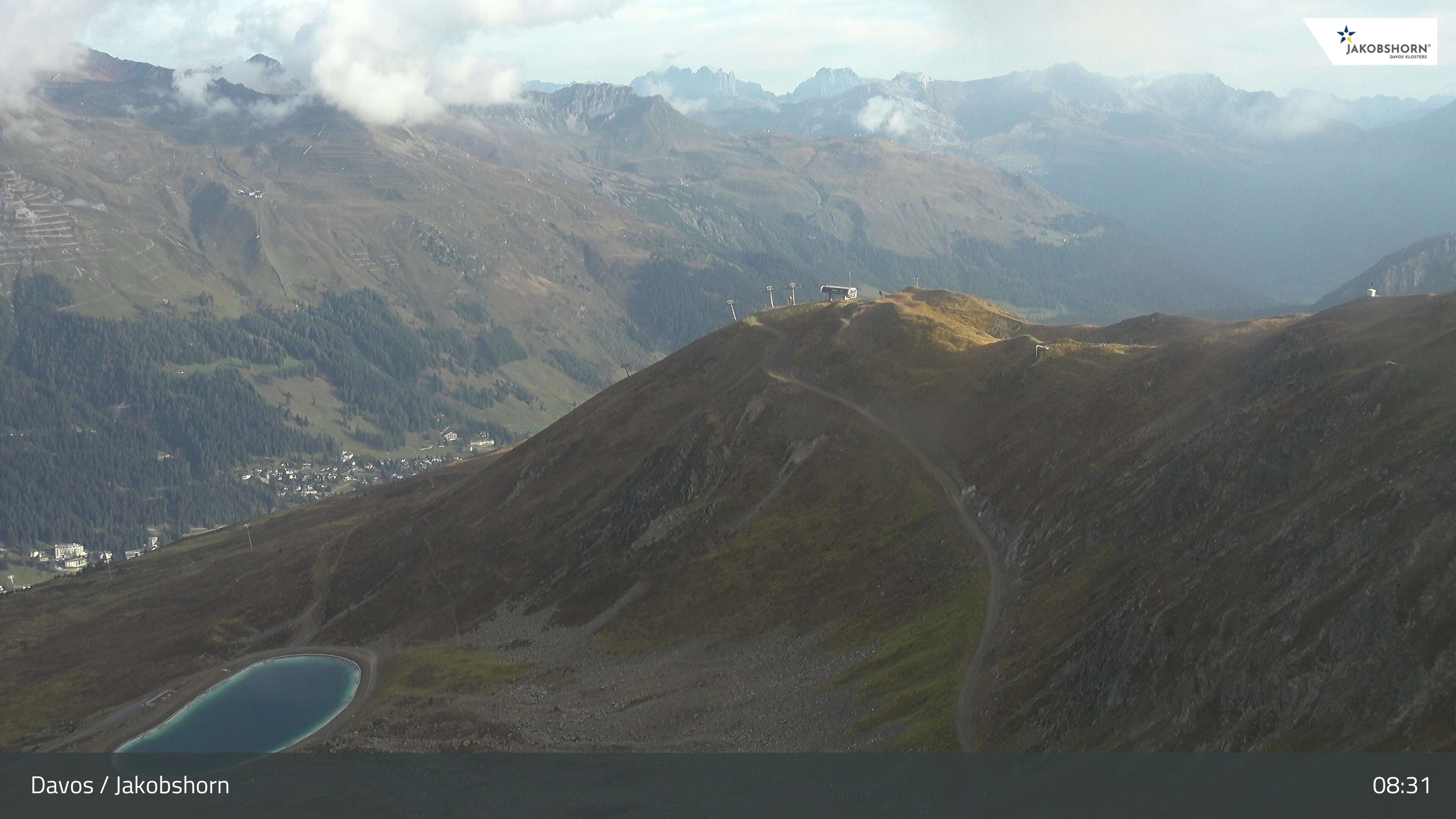 Archiv Foto Webcam Jakobshorn - Blick Richtung Brämabüel