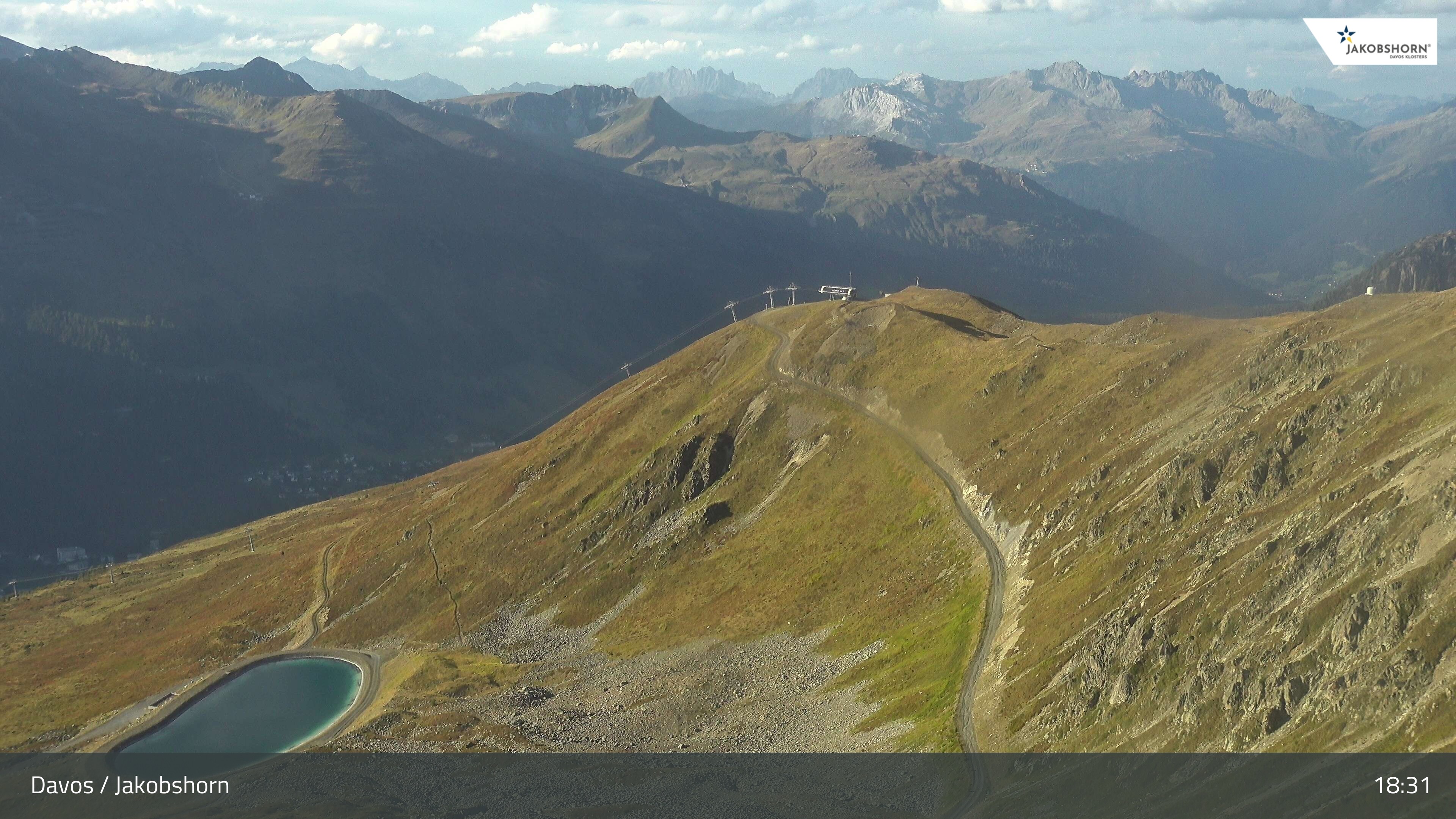 Archiv Foto Webcam Jakobshorn - Blick Richtung Brämabüel